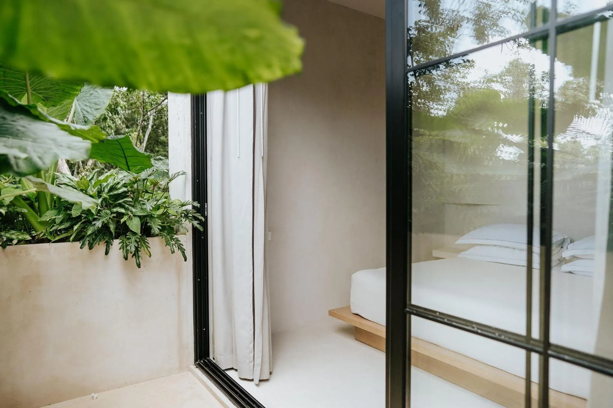 Balcony/Terrace, Bed in Jashita Tulum Luxury Villas