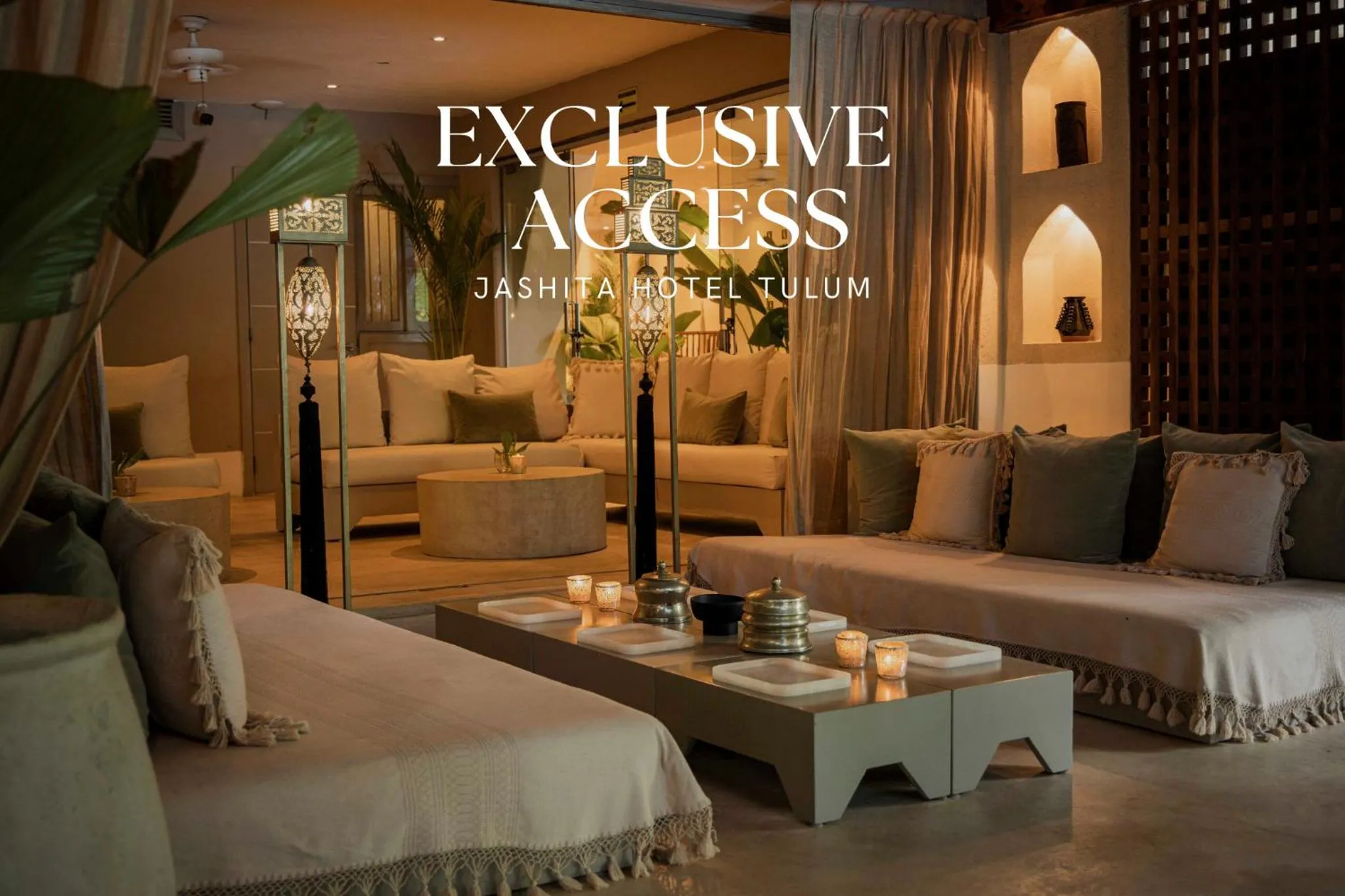 Living room in Jashita Tulum Luxury Villas