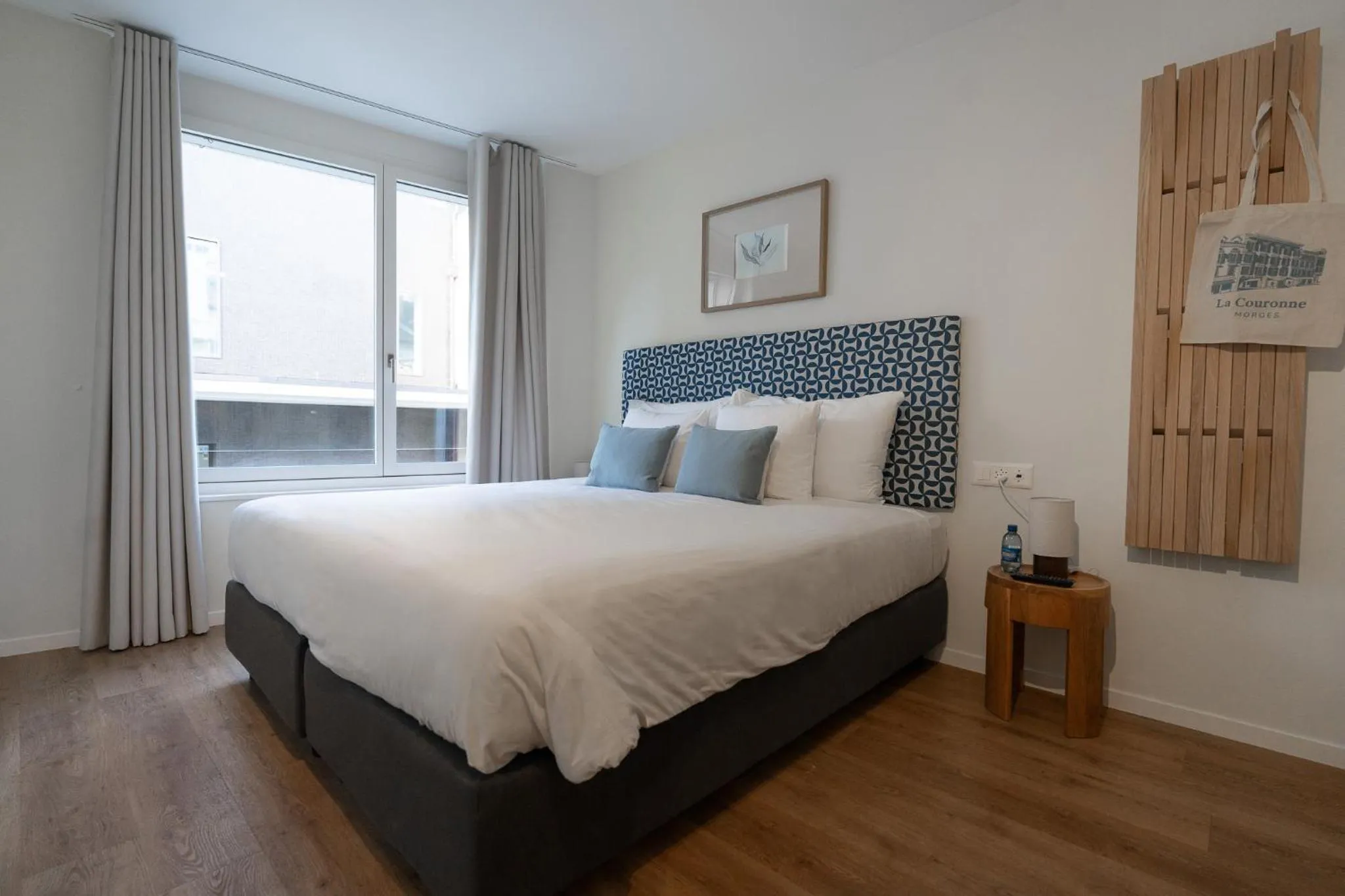 Decorative detail, Bed in Hôtel de la Couronne