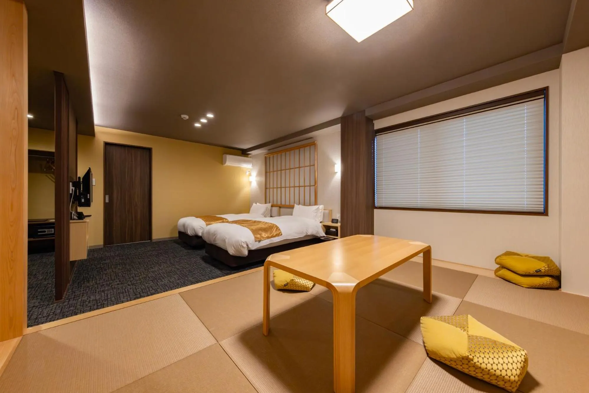 Photo of the whole room, Bed in MADOKA Kyoto station west