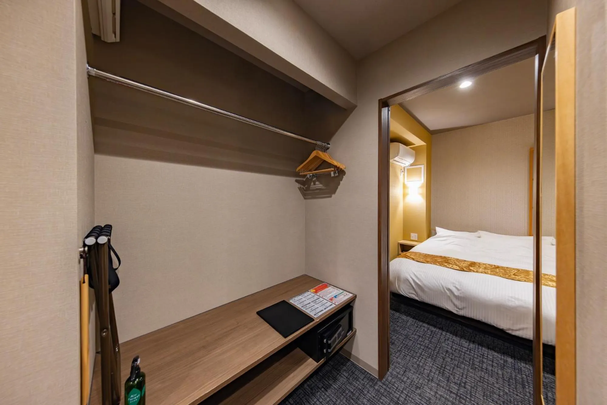 Photo of the whole room, Bed in MADOKA Kyoto station west