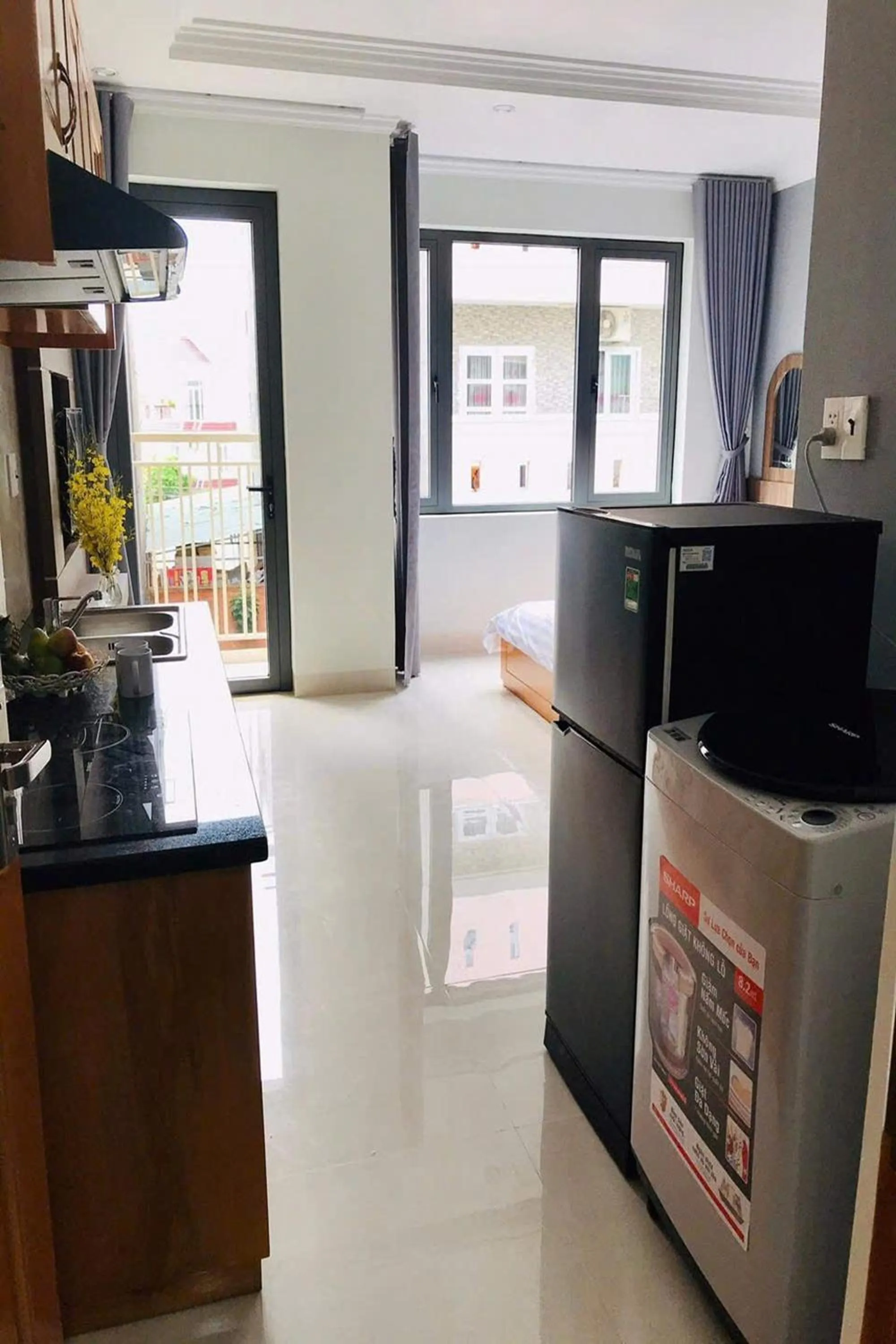 Kitchen or kitchenette in Nhat Thu Hotel & Apartment