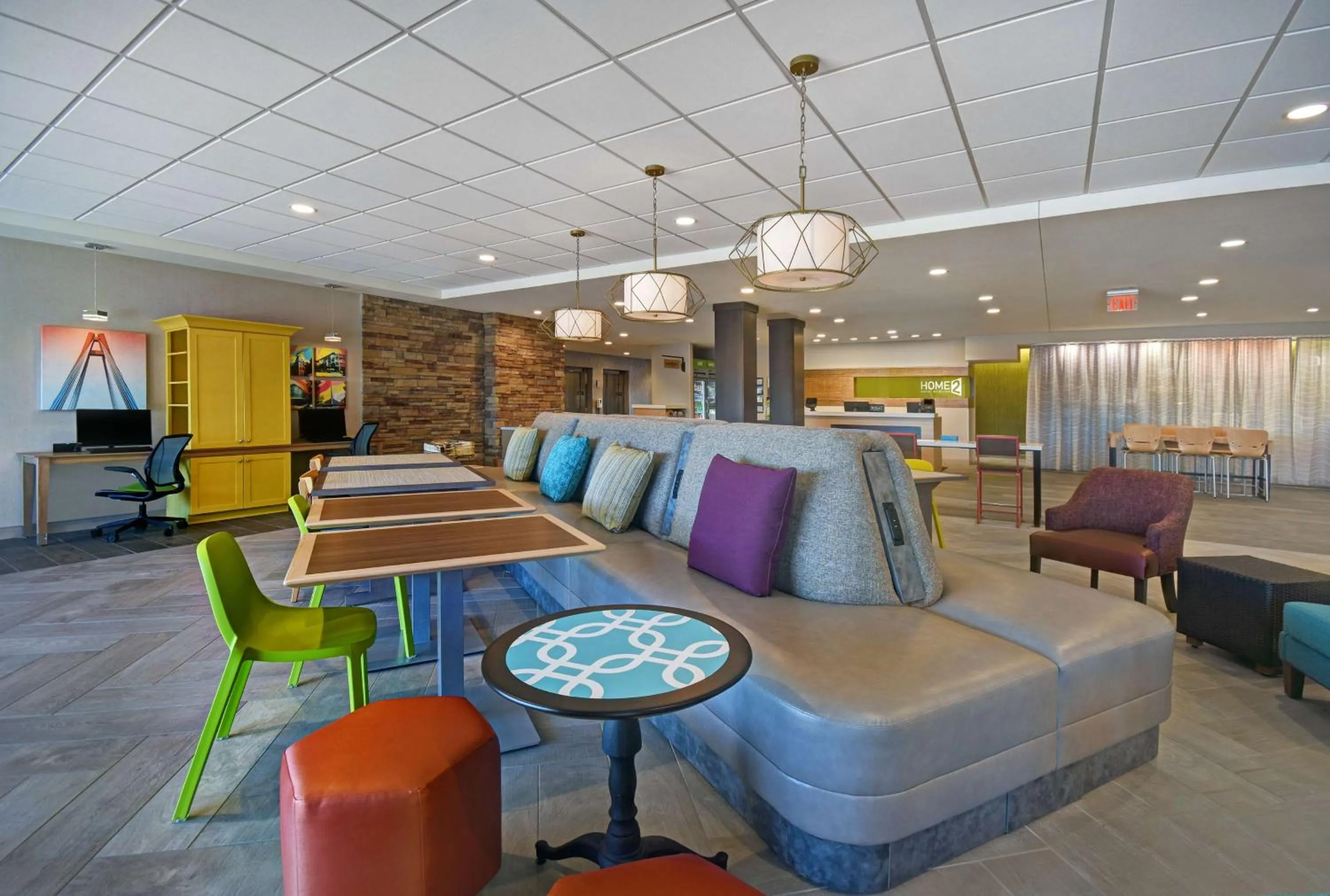 Lobby or reception in Home2 Suites By Hilton Columbus