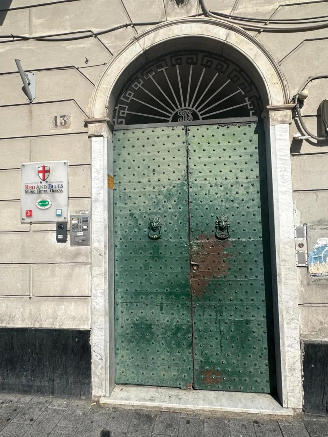 Property building in Red and Blues Music Hotel Genova