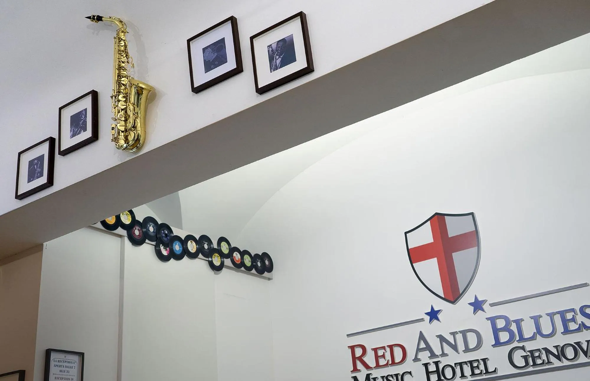 Lobby or reception in Red and Blues Music Hotel Genova