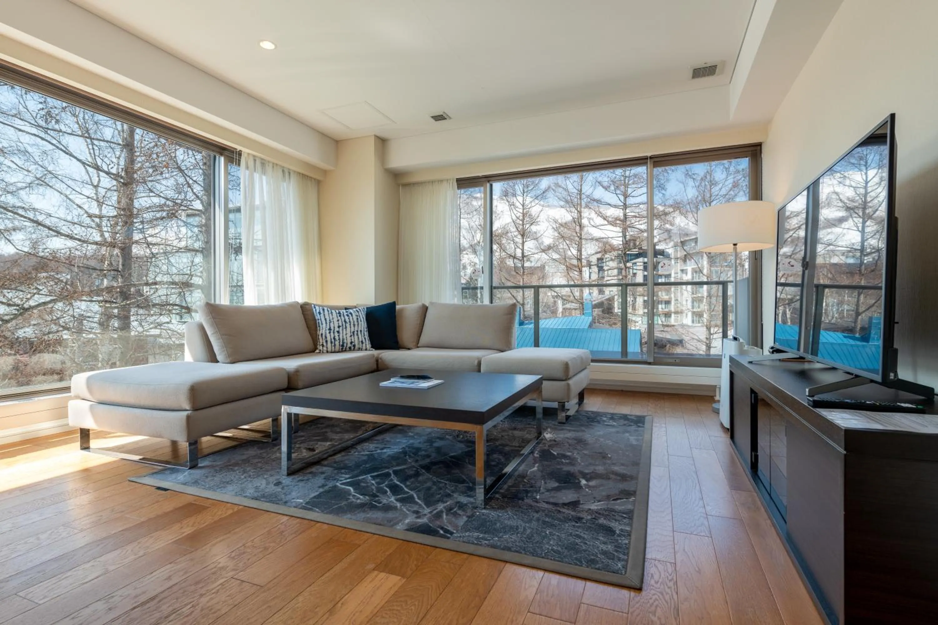 Living room in Chatrium Niseko Japan