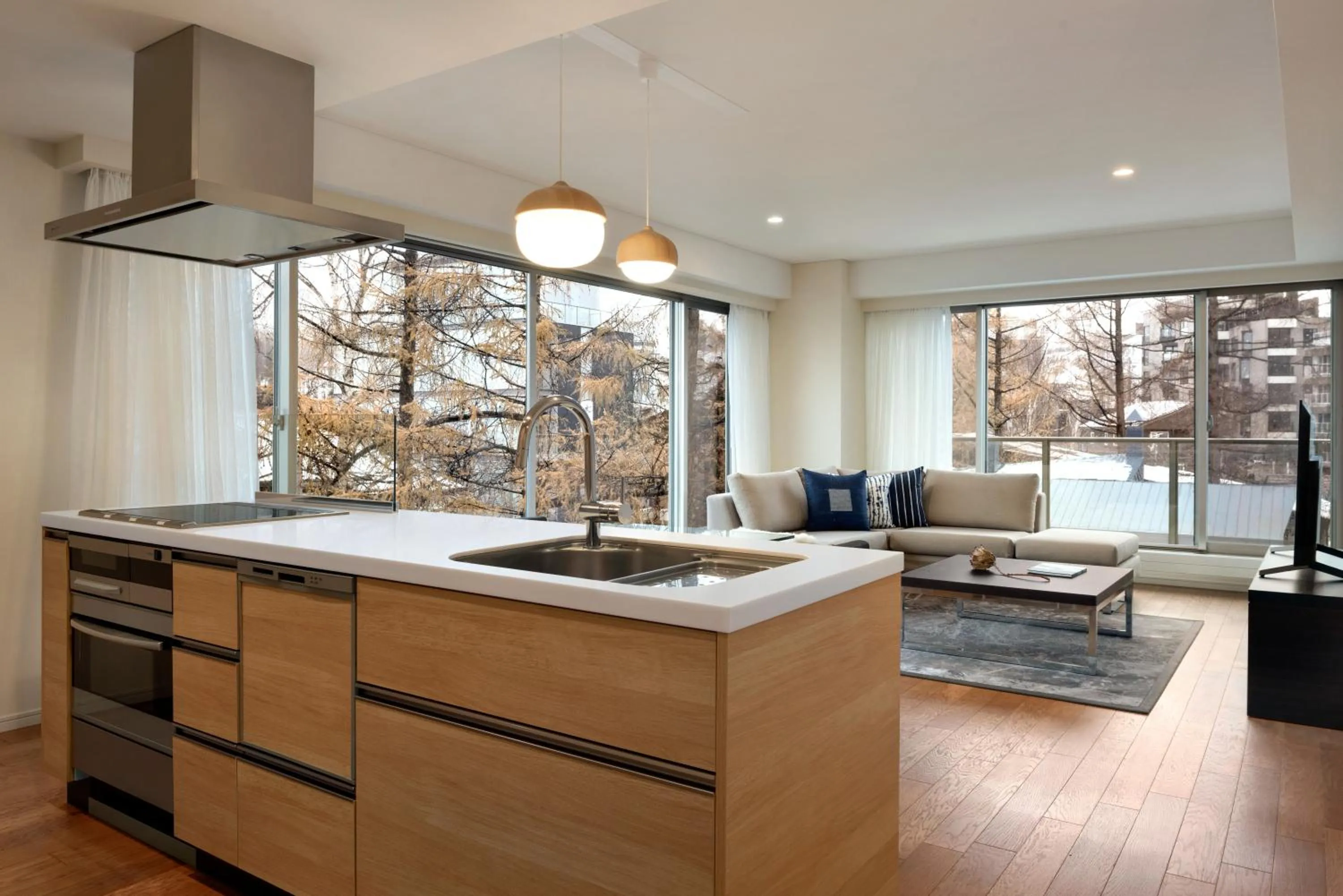 Living room in Chatrium Niseko Japan