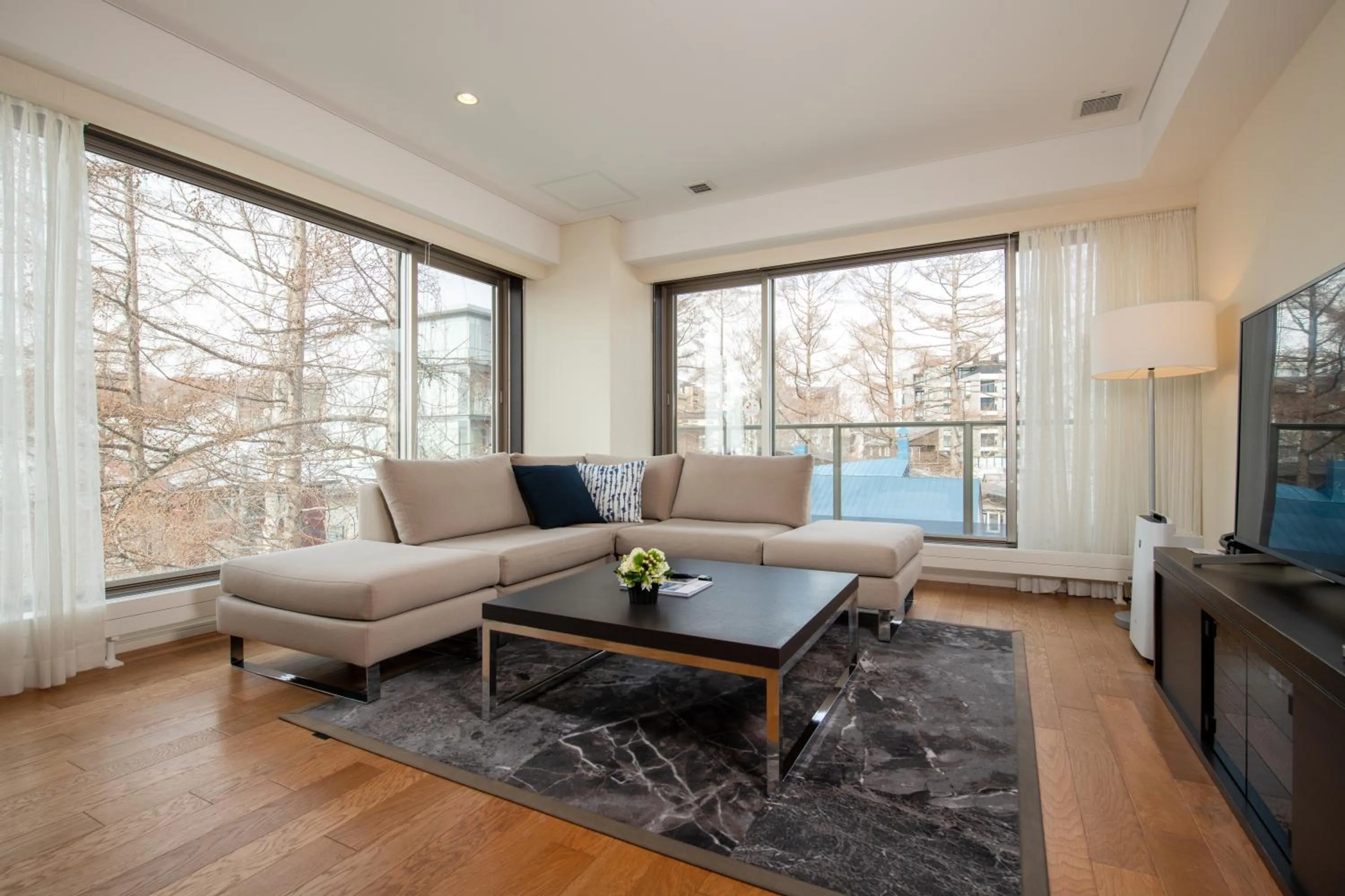 Living room in Chatrium Niseko Japan