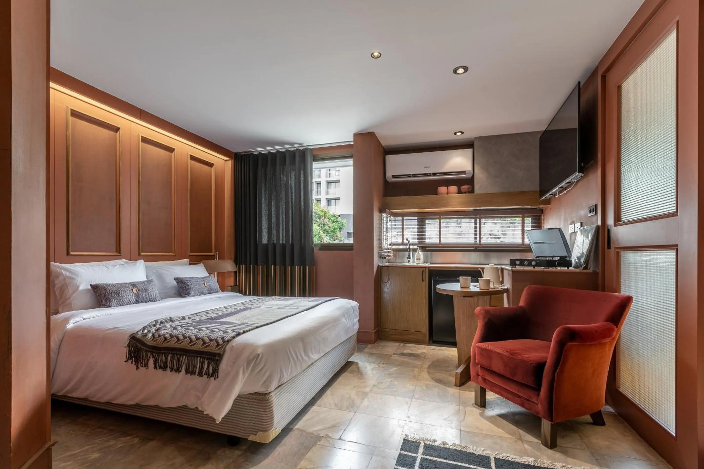 Kitchen or kitchenette, Bed in B House 49 Bangkok