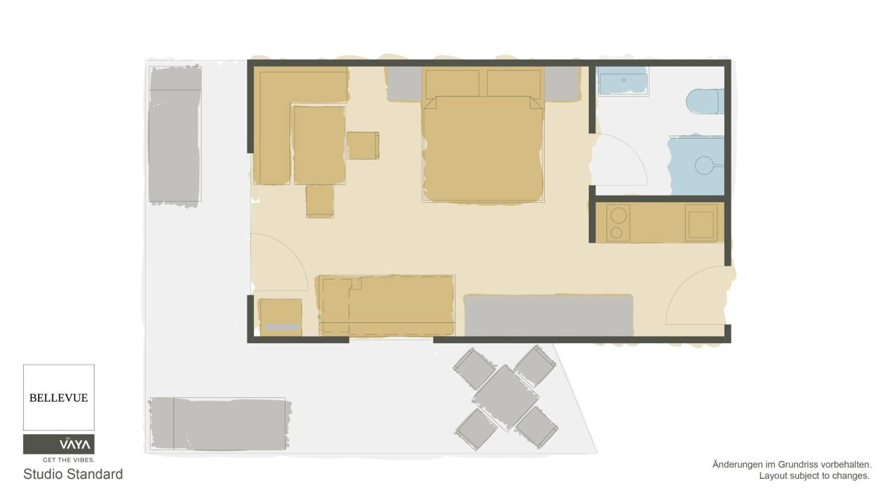 Floor plan in Haus Bellevue