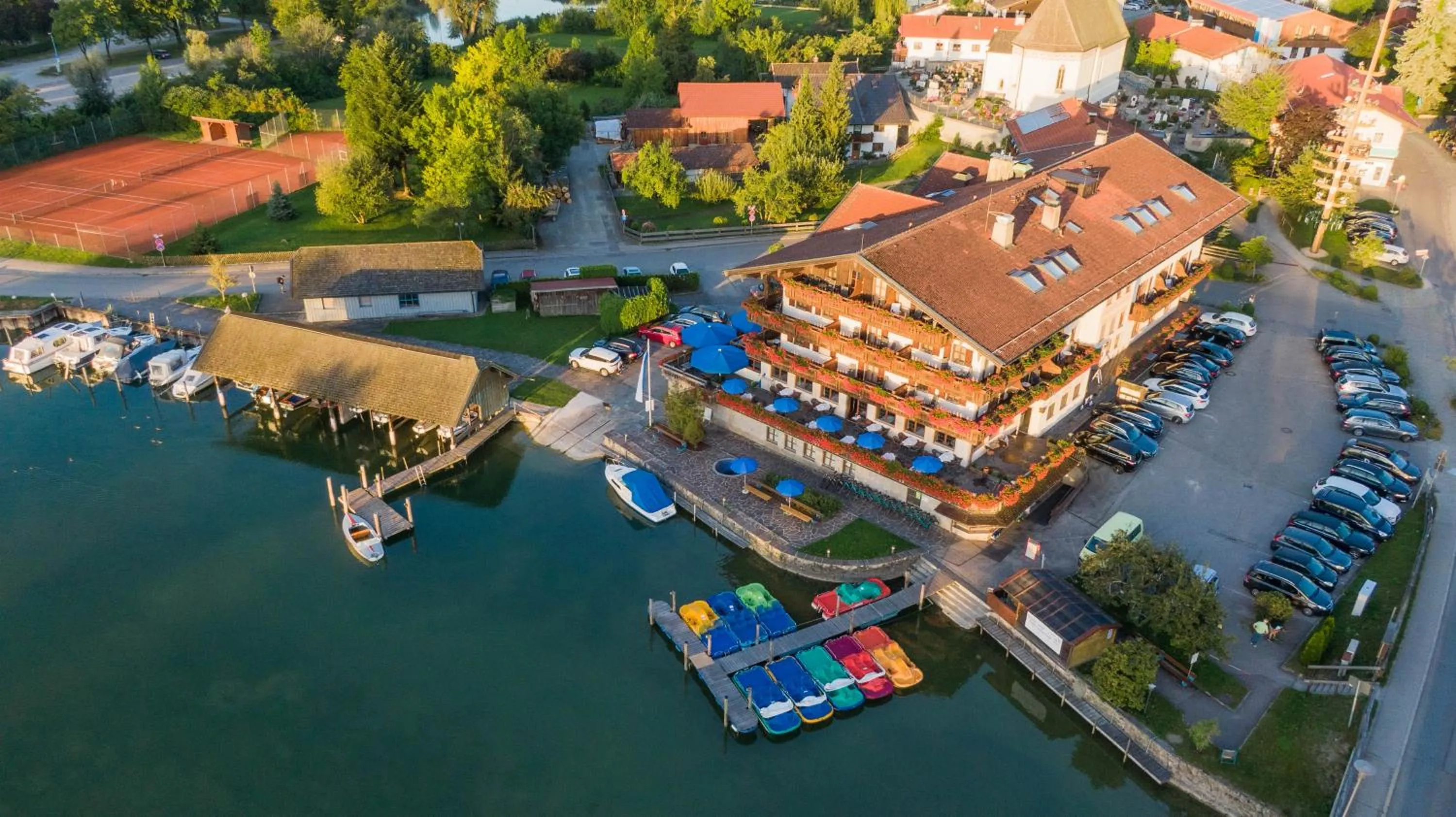 Bird's eye view in SeeHotel Wassermann