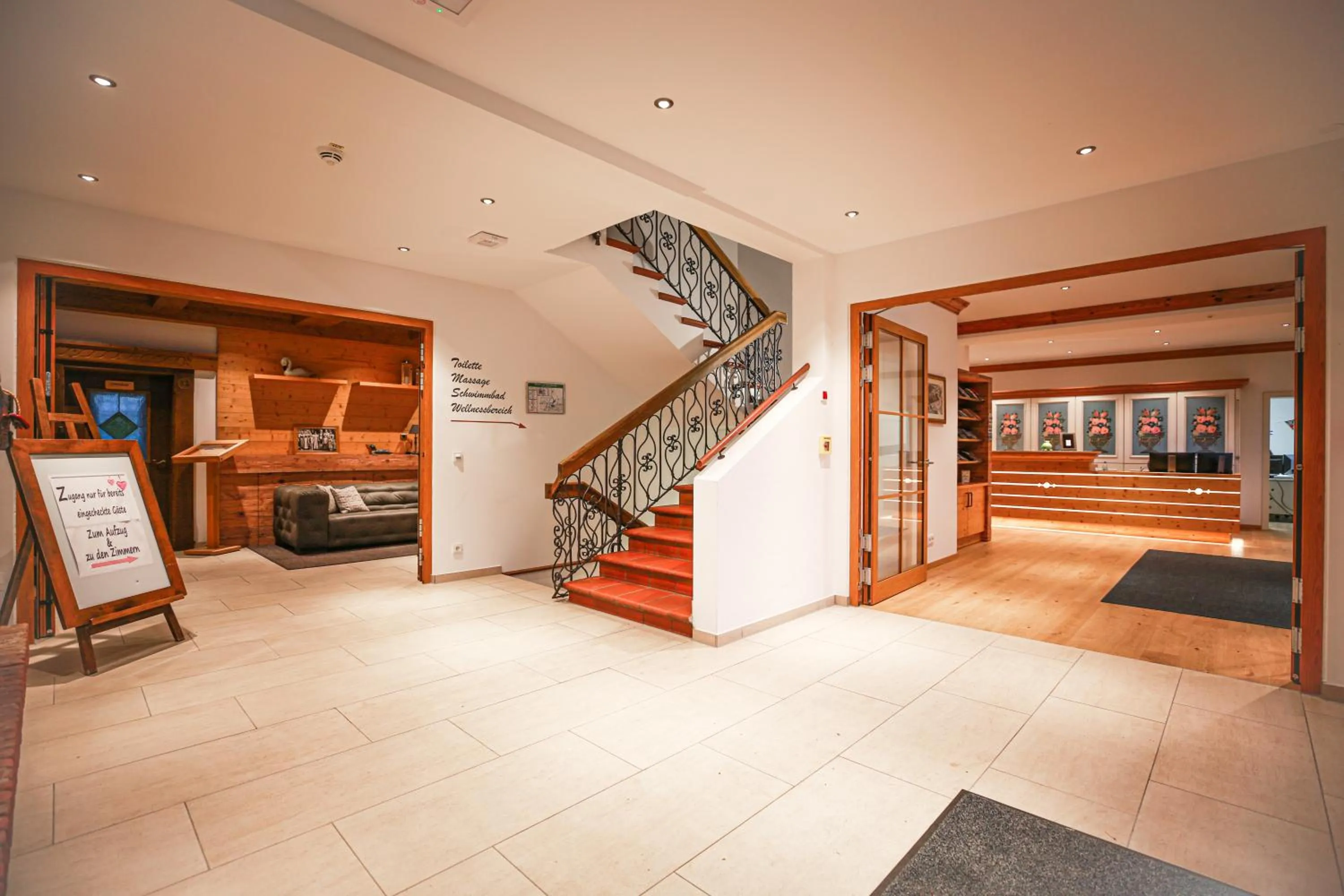 Lobby or reception in SeeHotel Wassermann