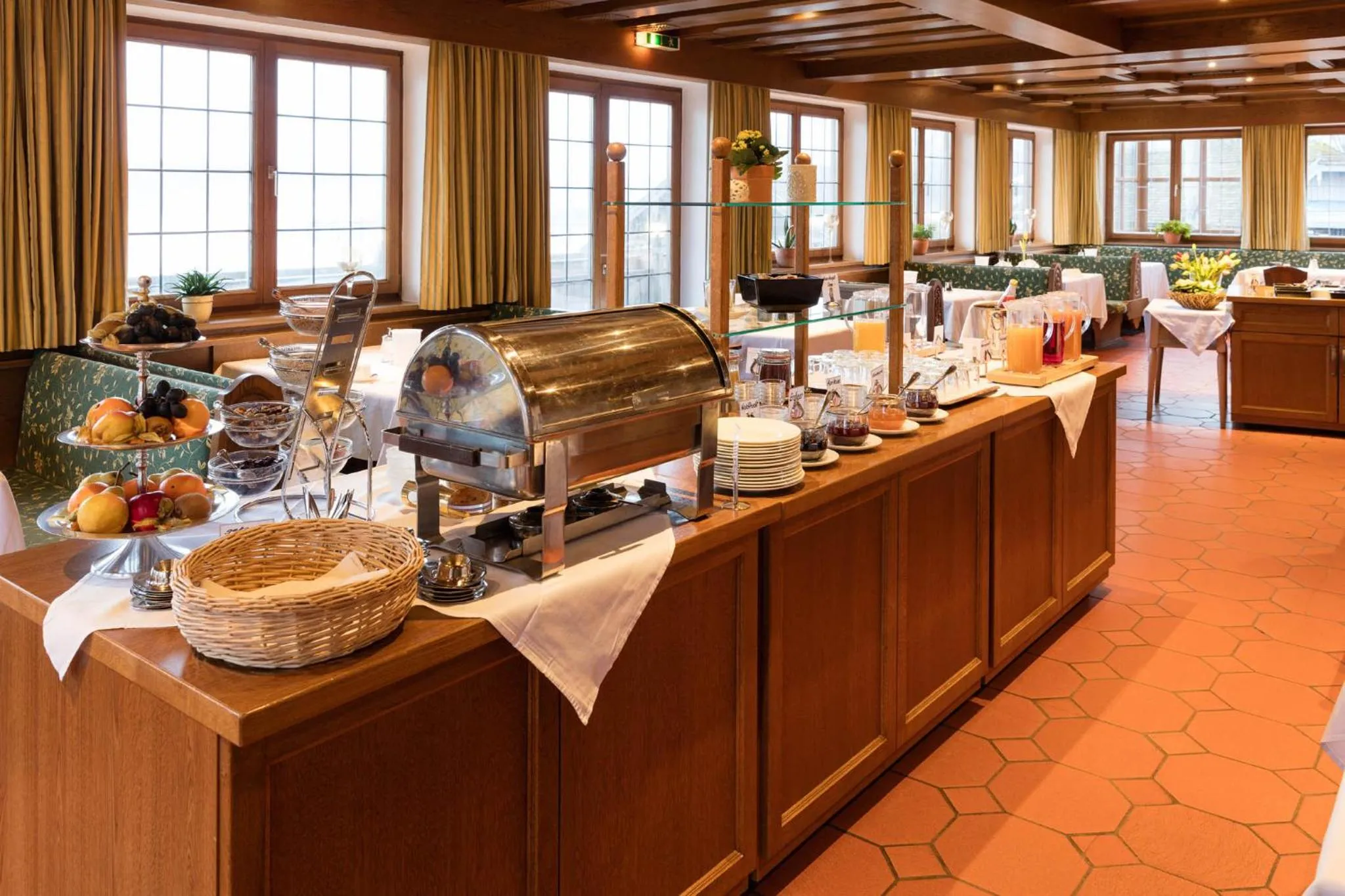 Buffet breakfast in SeeHotel Wassermann