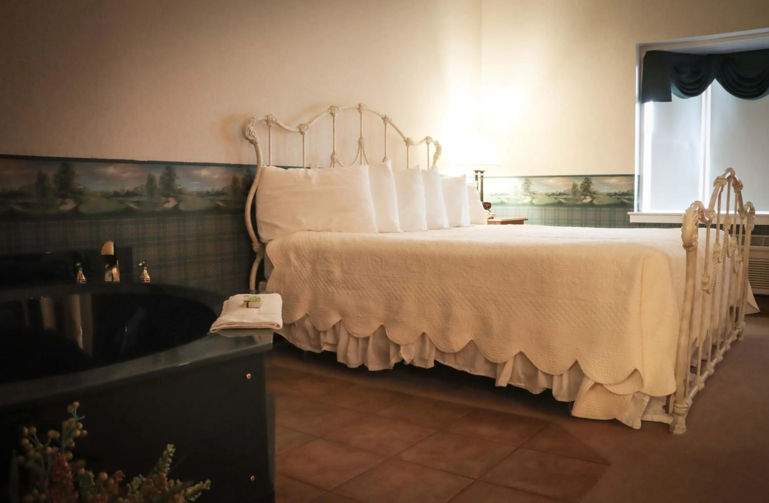 Bed in Inn at Amish Door