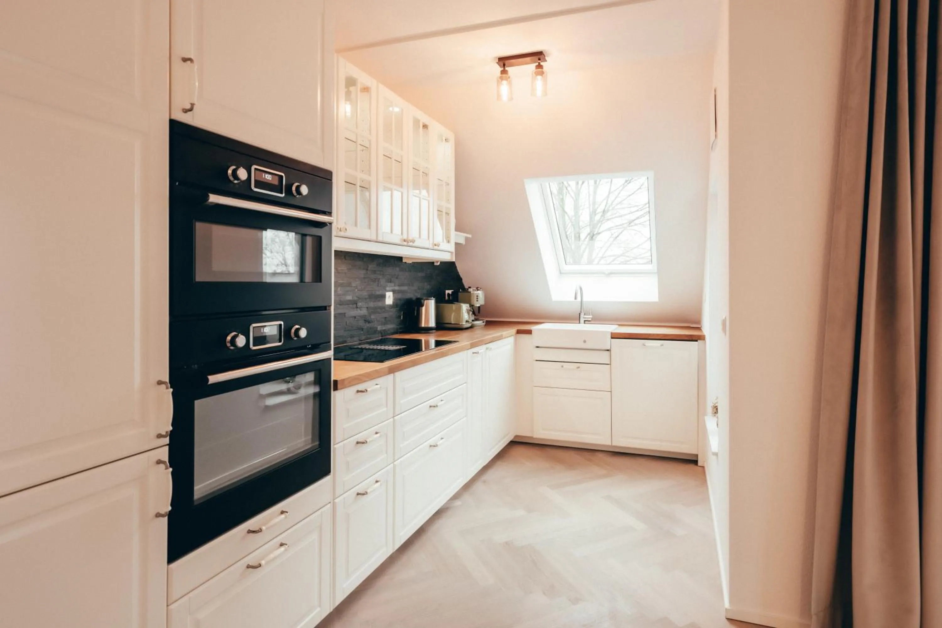 Kitchen or kitchenette in Landidyll Hotel Restaurant Weidenbrück & SPA