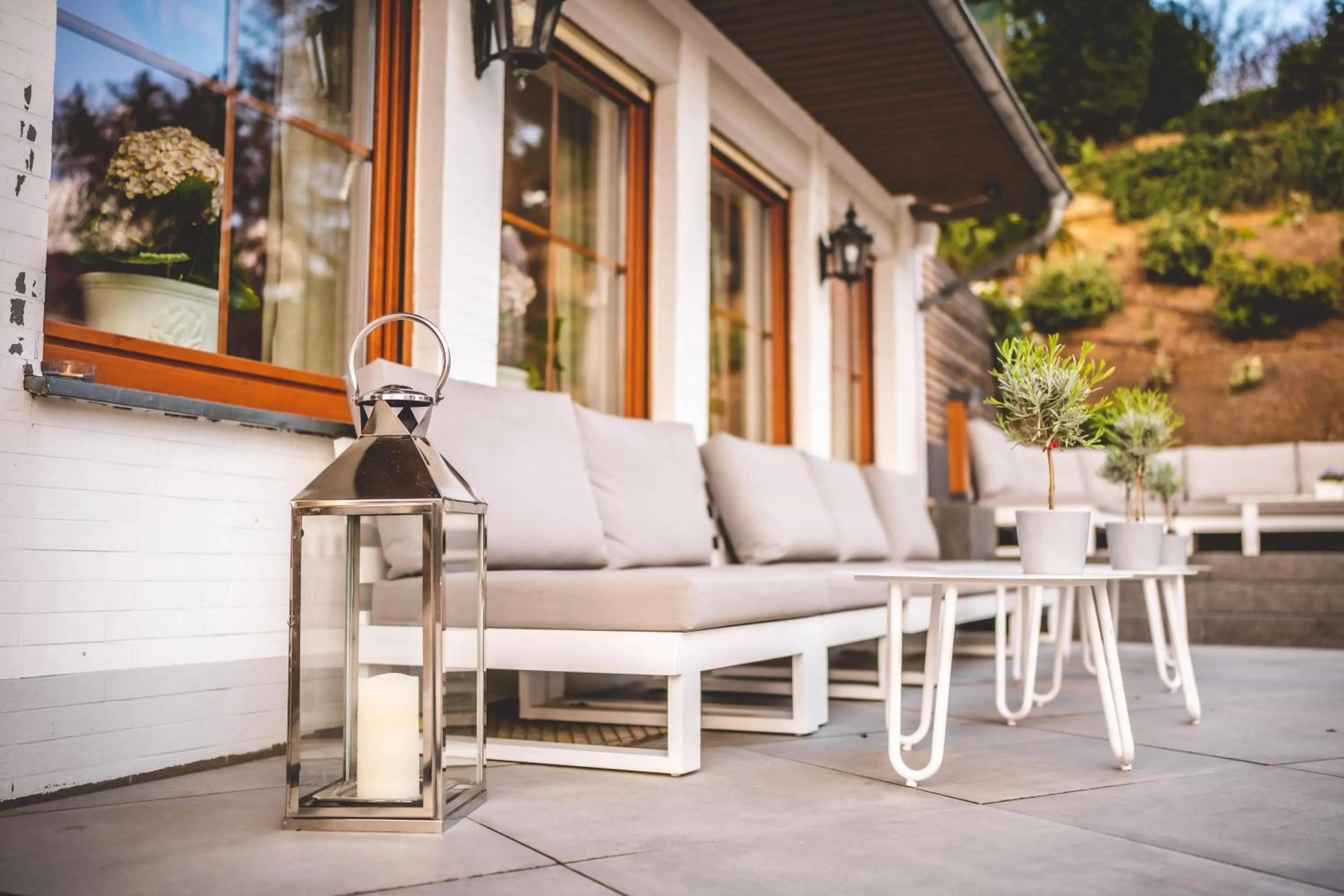 Balcony/Terrace in Landidyll Hotel Restaurant Weidenbrück & SPA
