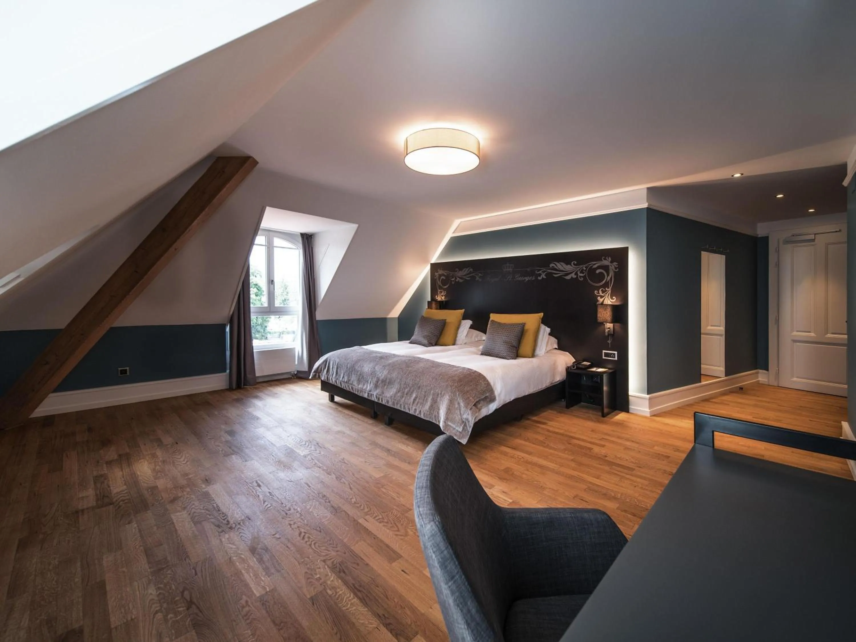 Bedroom, Bed in Royal St. Georges Hotel Interlaken - MGallery Collection