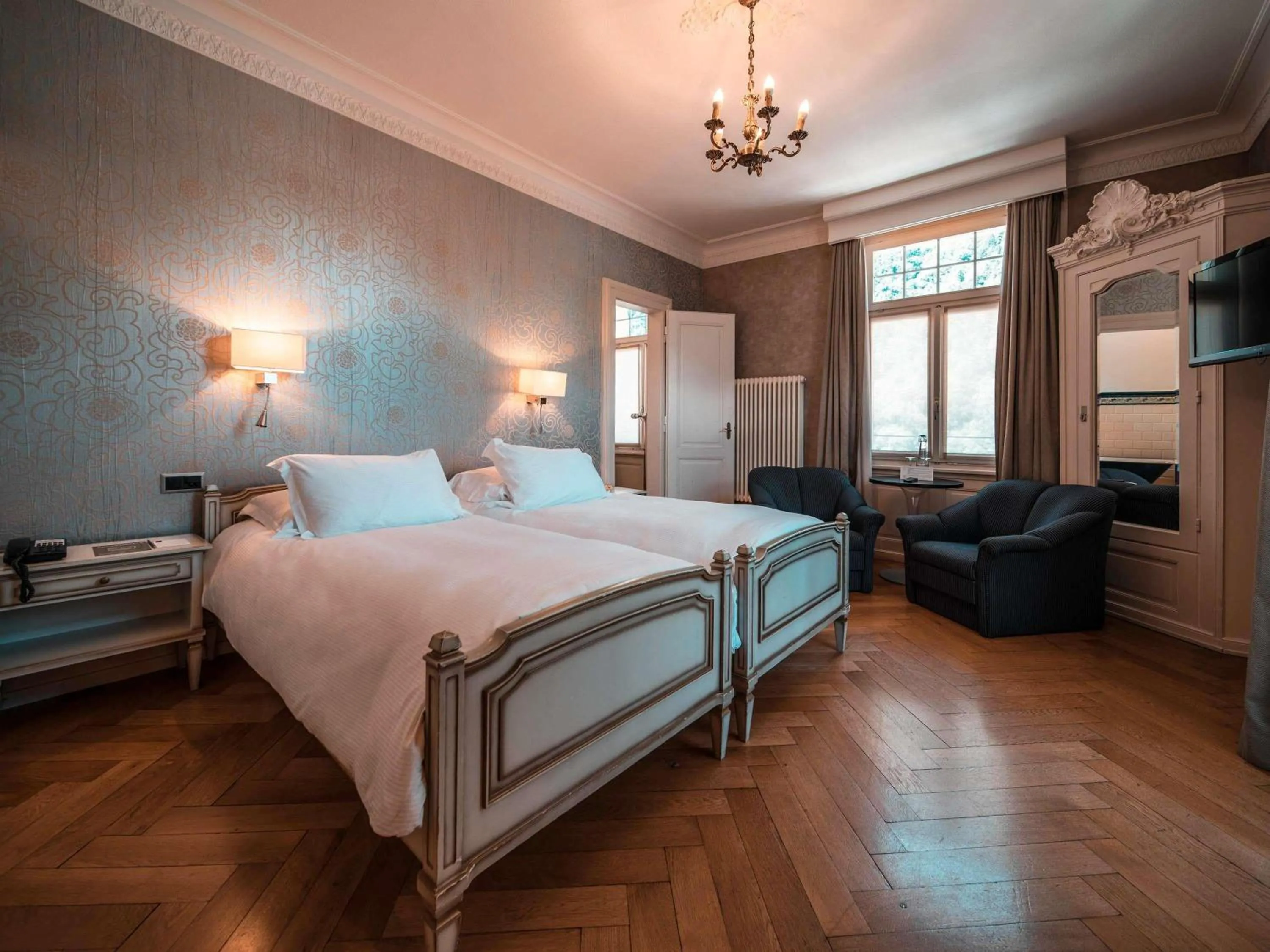 Bedroom, Bed in Royal St. Georges Hotel Interlaken - MGallery Collection