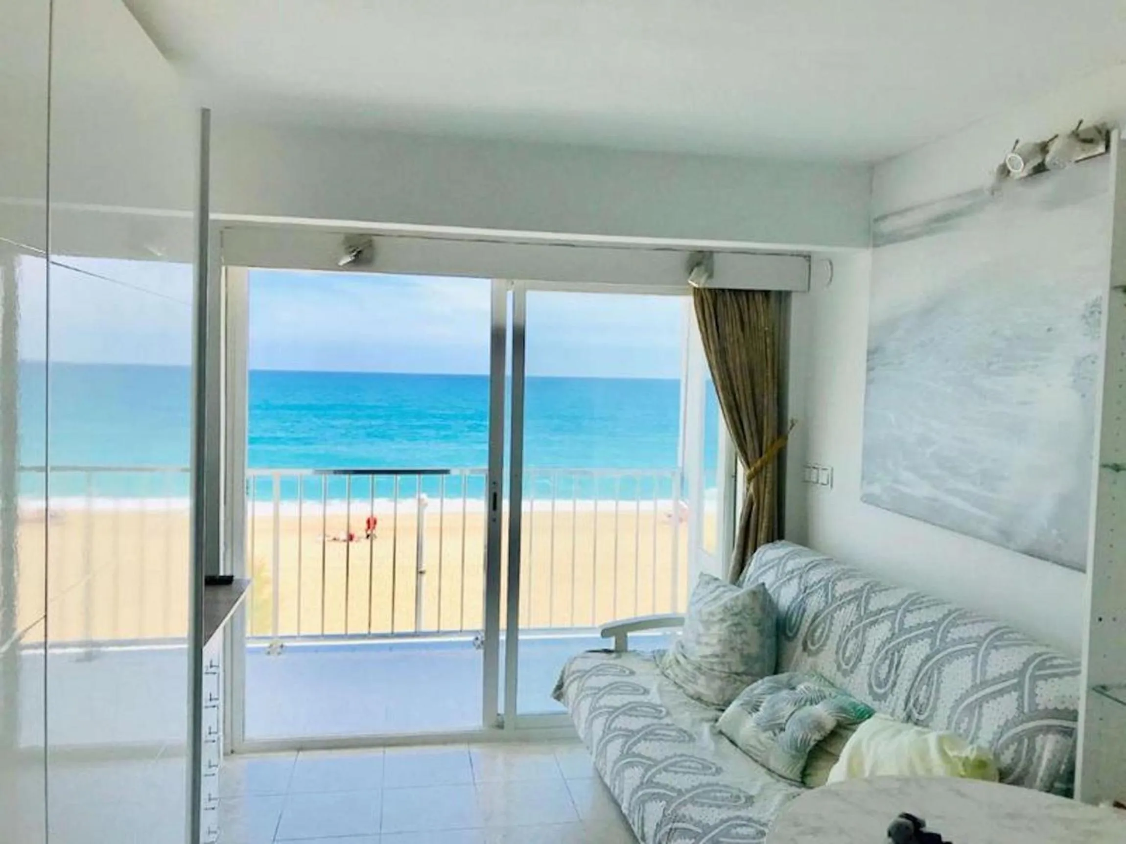 Balcony/Terrace in Investingspain Studio beach paradise front sea views on the beach