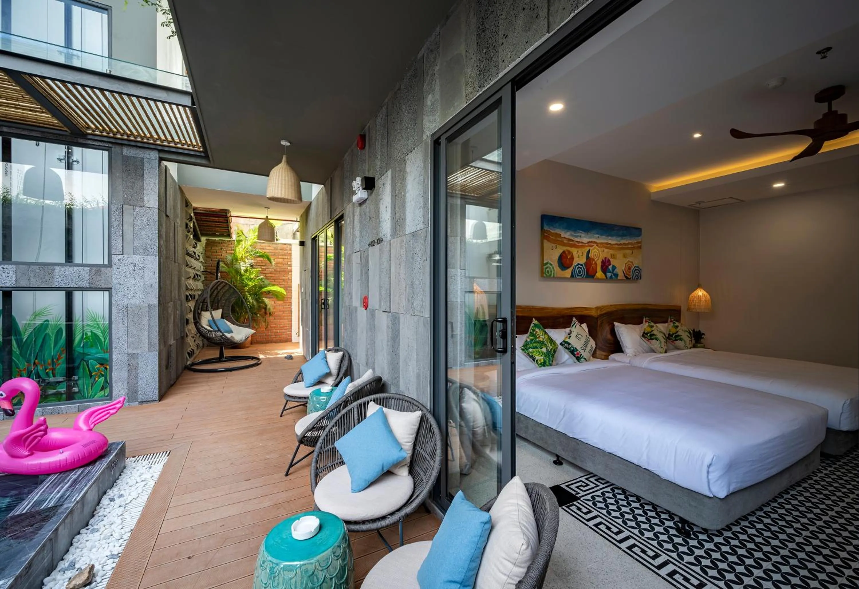 Photo of the whole room, Bed in The Kila Boutique Hotel