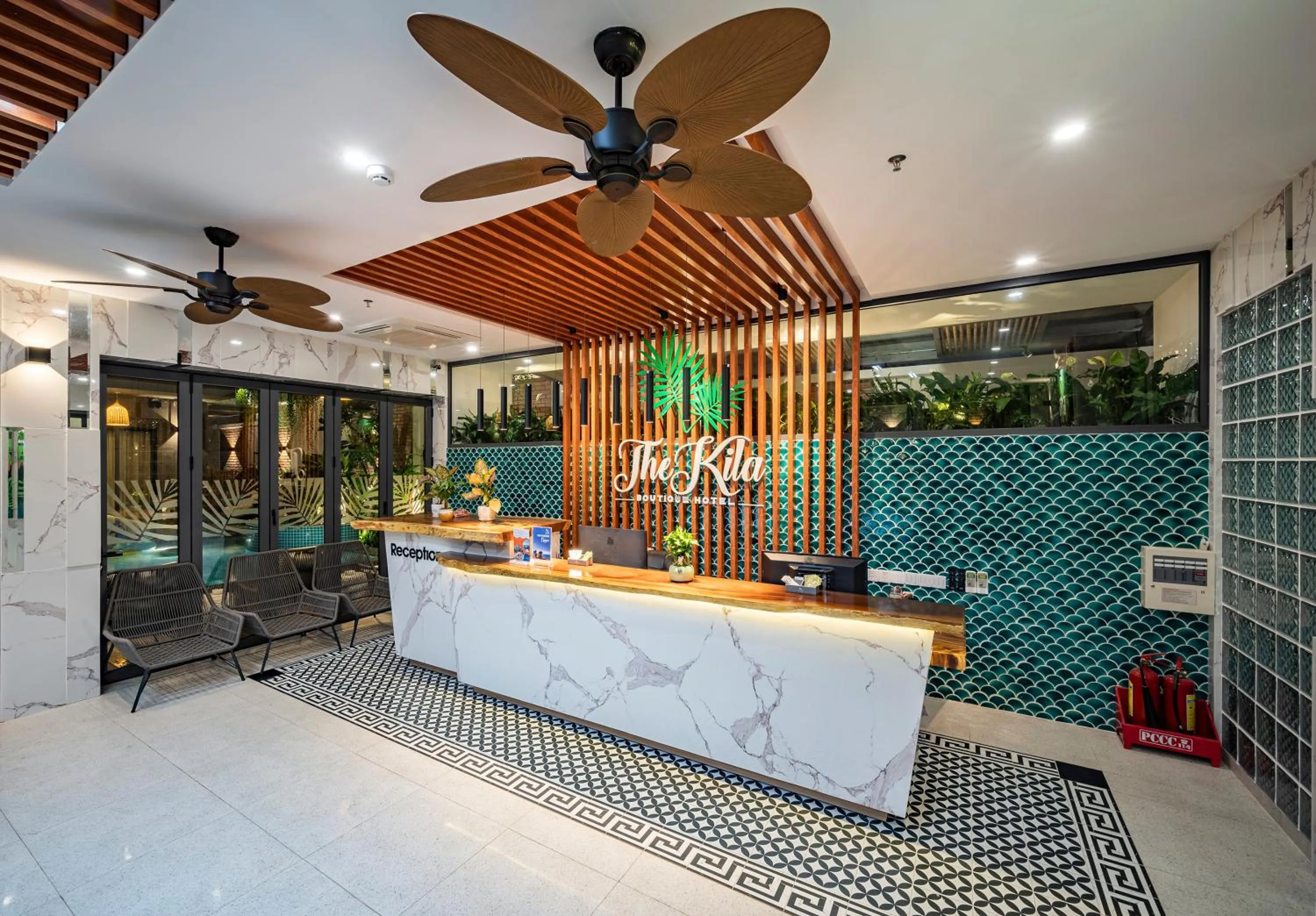 Lobby or reception in The Kila Boutique Hotel