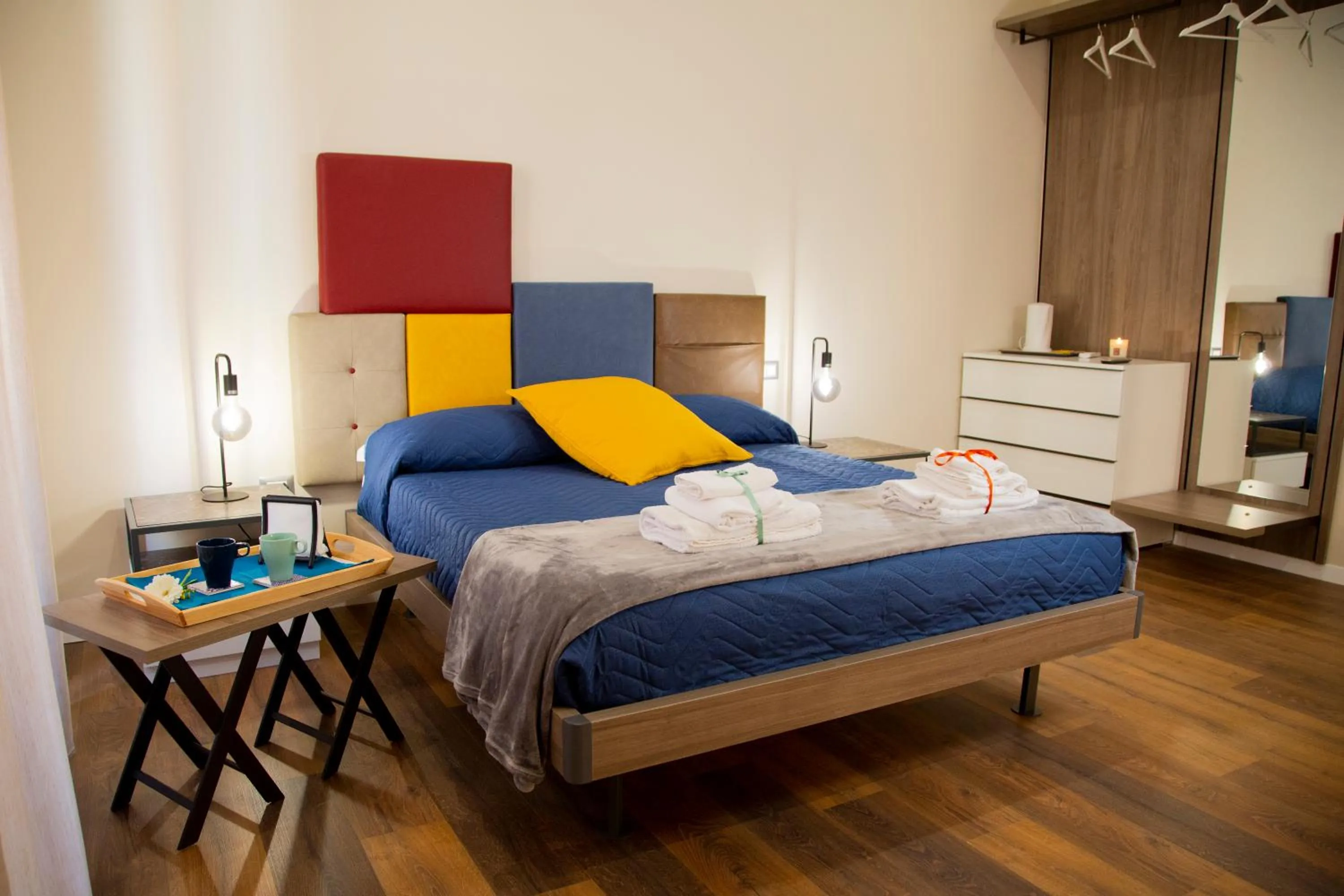 Bed in Handmade Rest Room