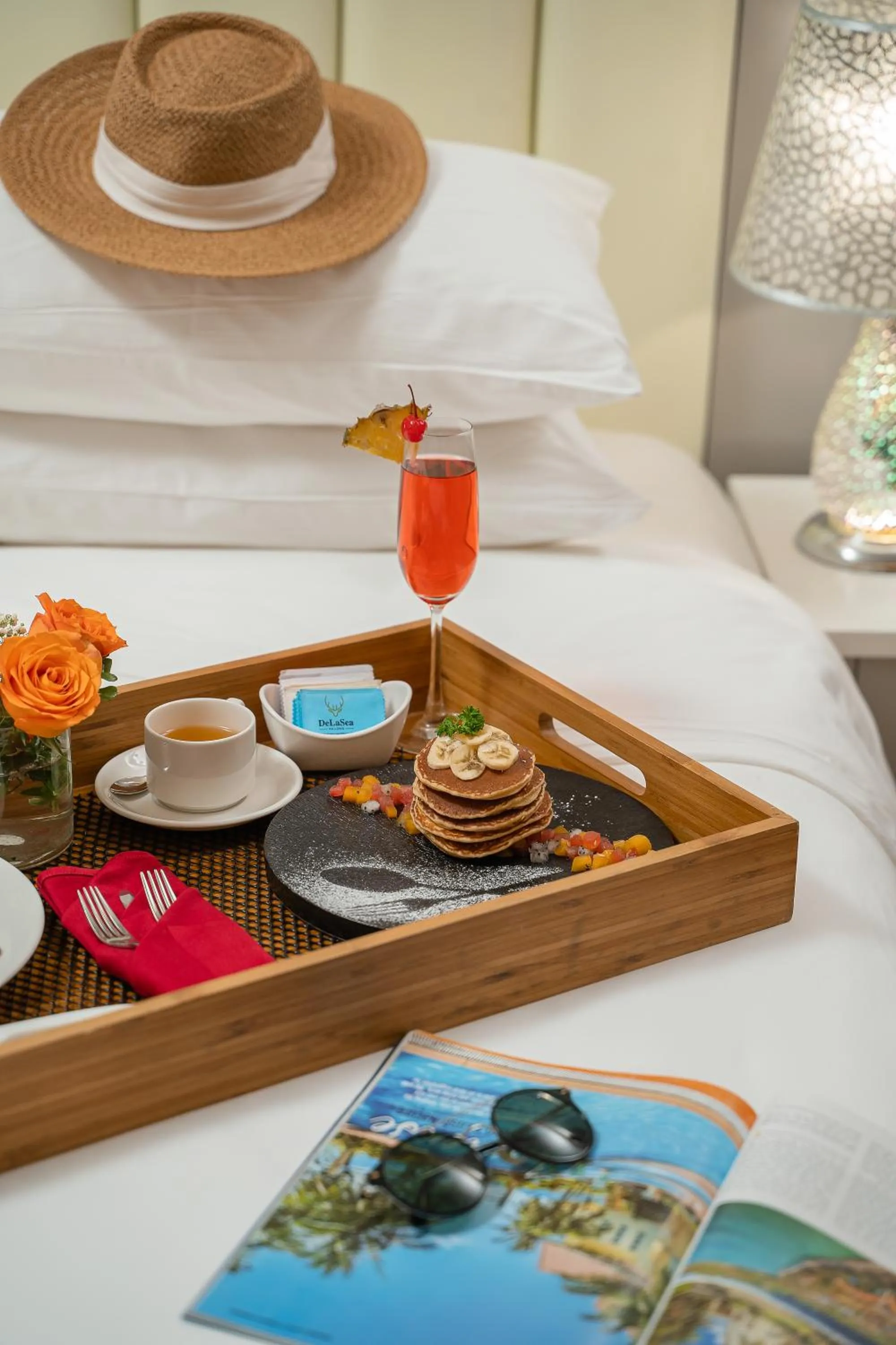 room service in DeLaSea Ha Long Hotel - Modern Bayview Escape