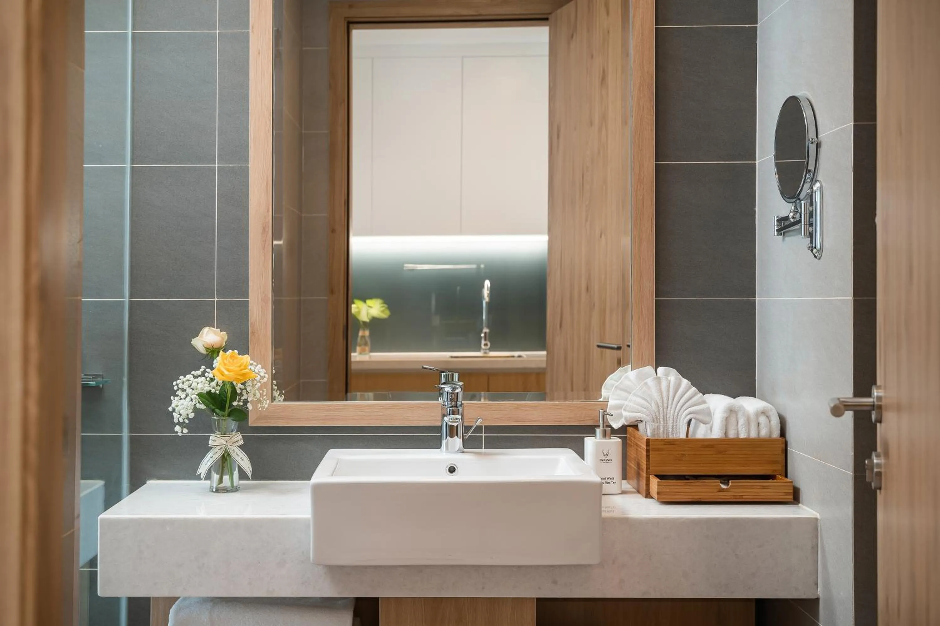 Bathroom in DeLaSea Ha Long Hotel - Modern Bayview Escape