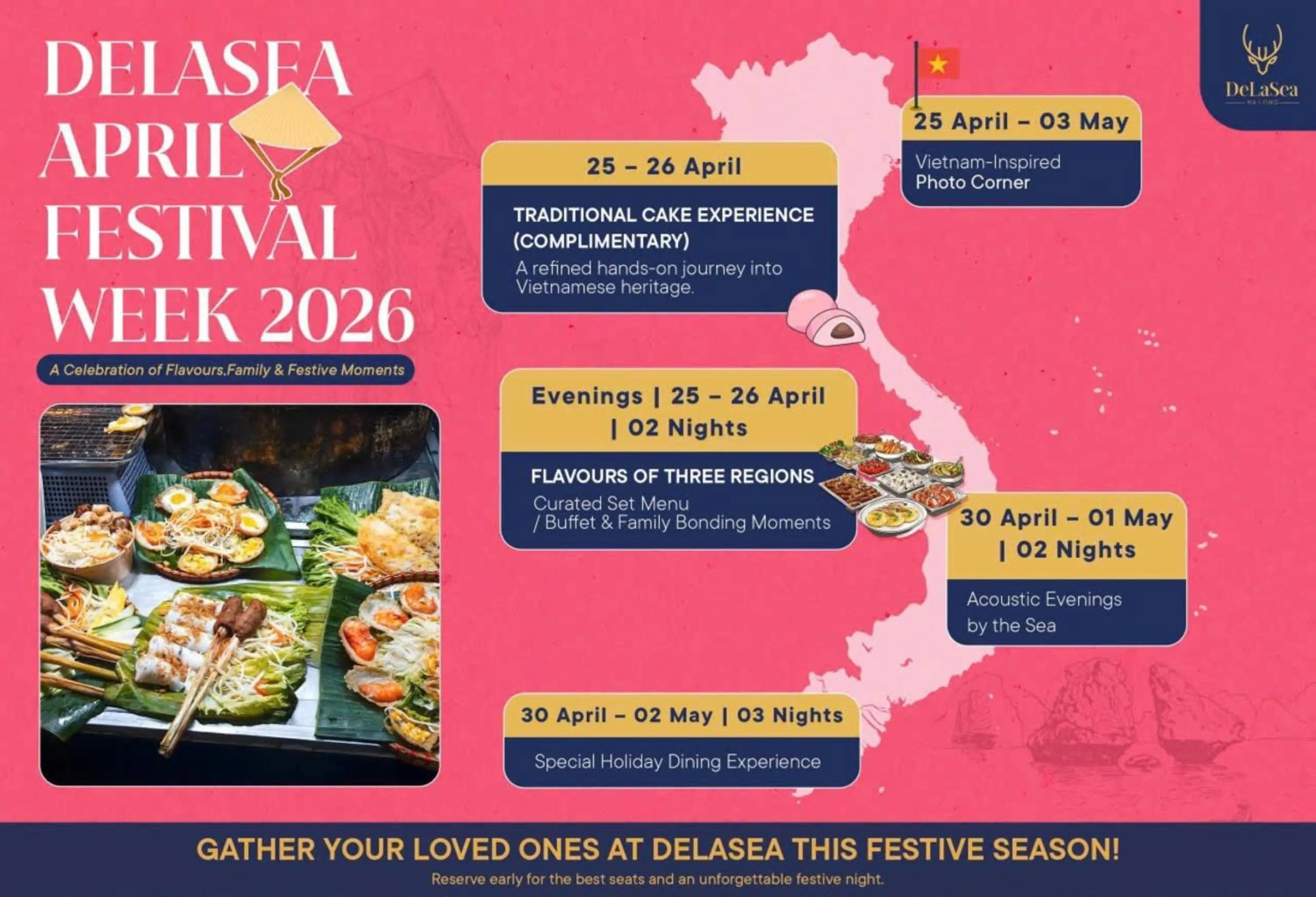 Food and drinks in DeLaSea Ha Long Hotel - Modern Bayview Escape