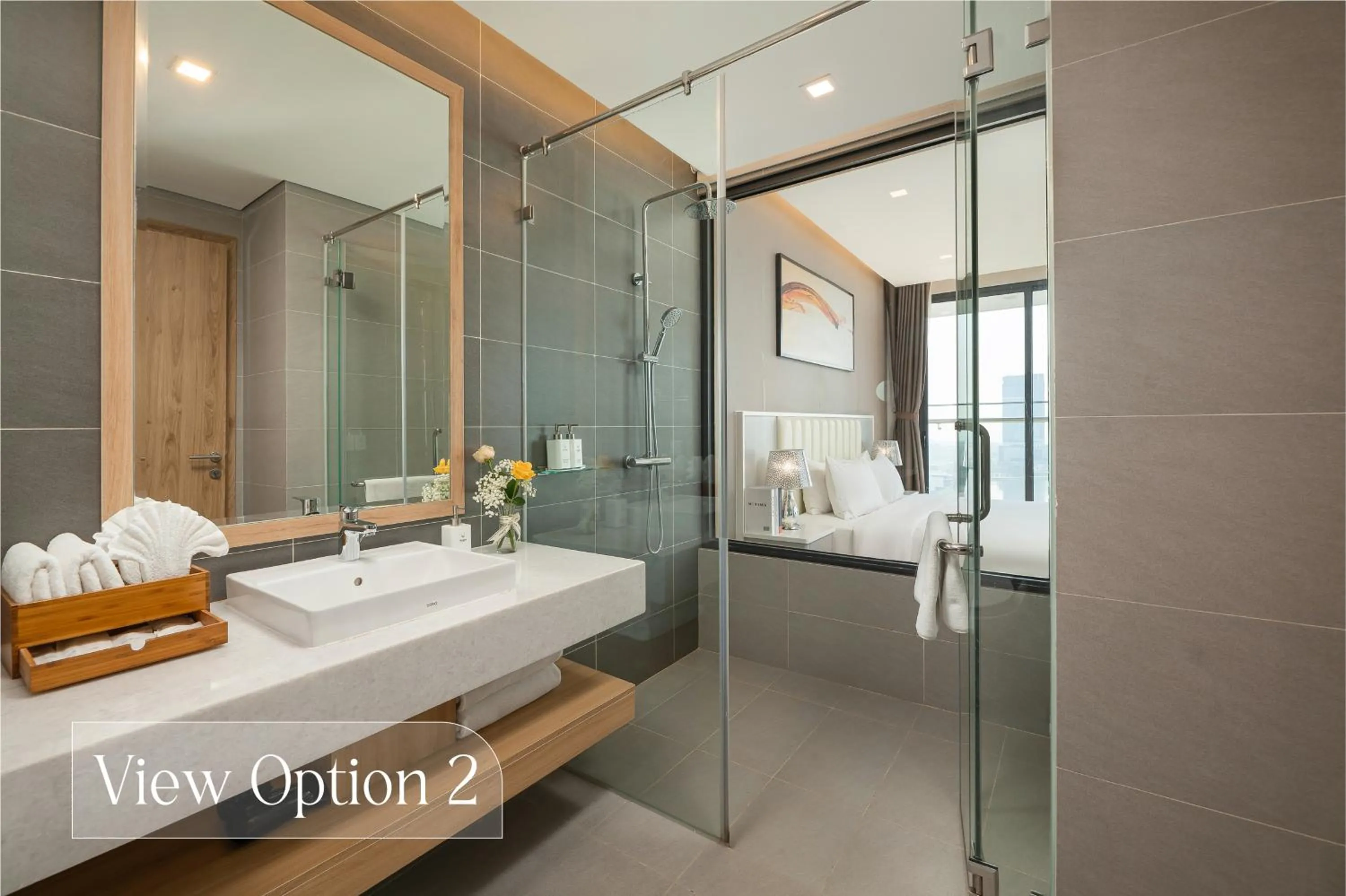 Bathroom in DeLaSea Ha Long Hotel - Modern Bayview Escape