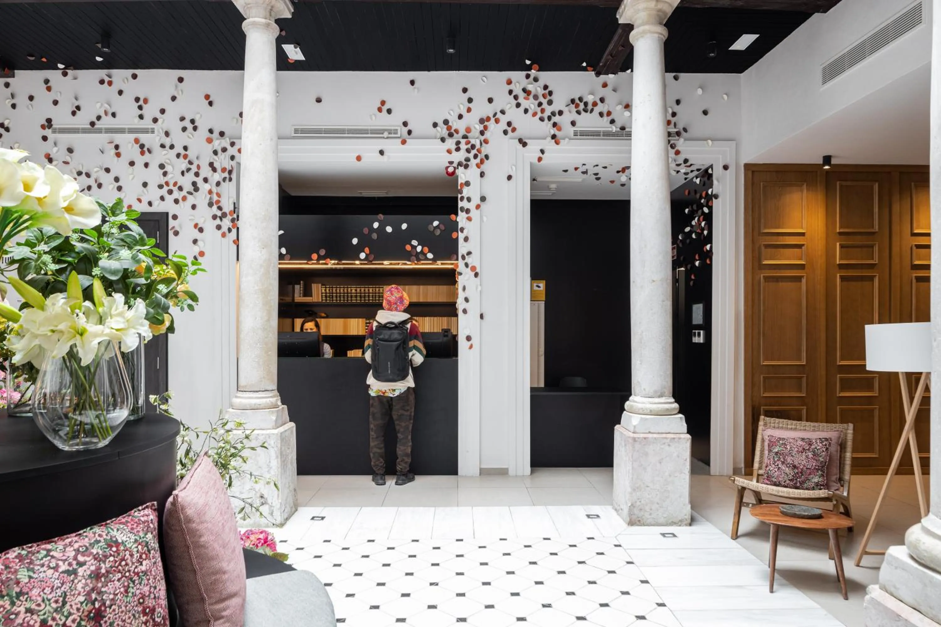 Patio in TOC Hostel Malaga