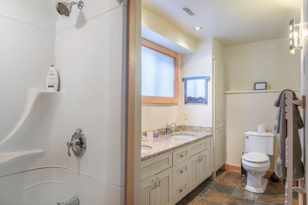 Shower in Revelstoke House Luxury Log House at Base of Resort