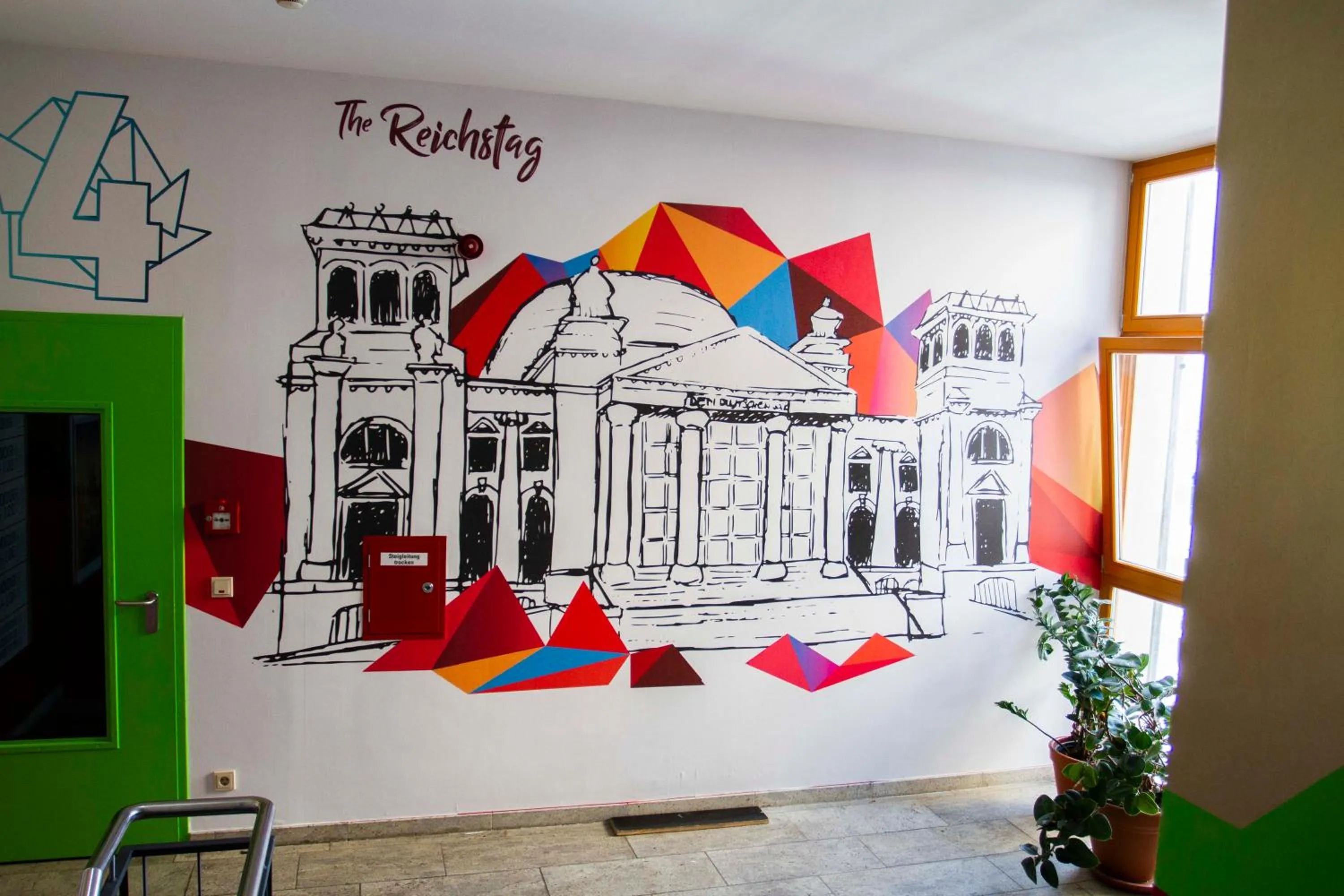 Decorative detail in St Christopher's Inn Berlin - Mitte