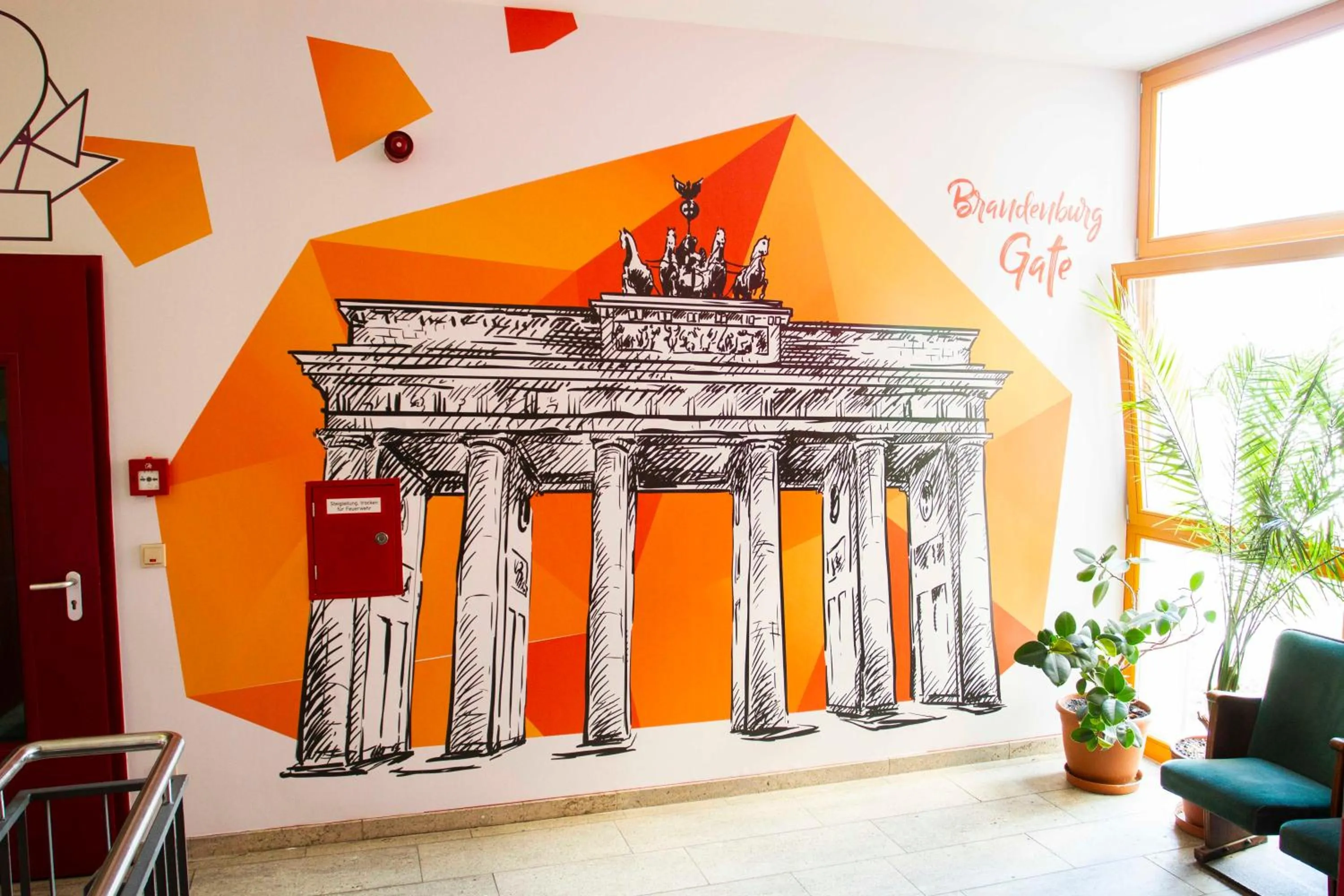 Decorative detail in St Christopher's Inn Berlin - Mitte