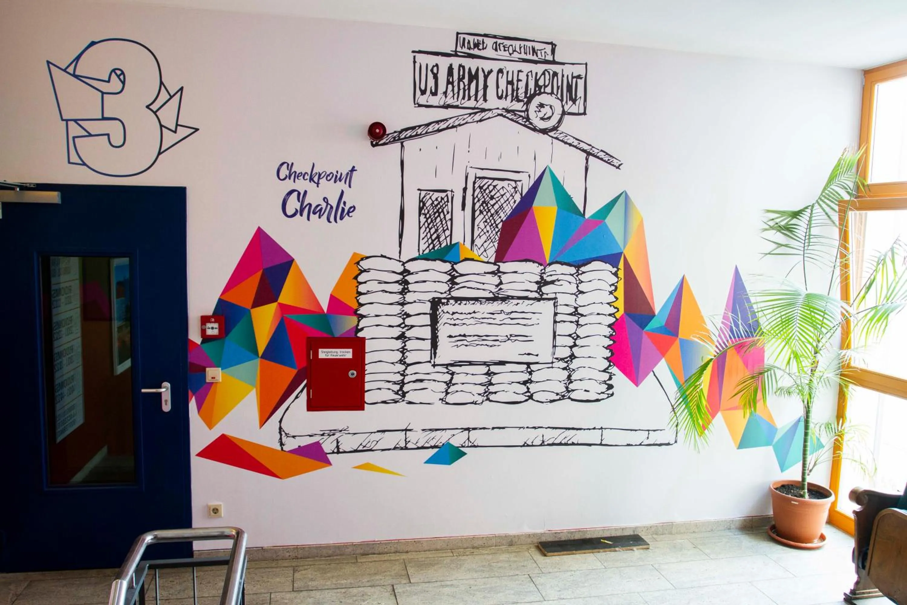 Decorative detail in St Christopher's Inn Berlin - Mitte