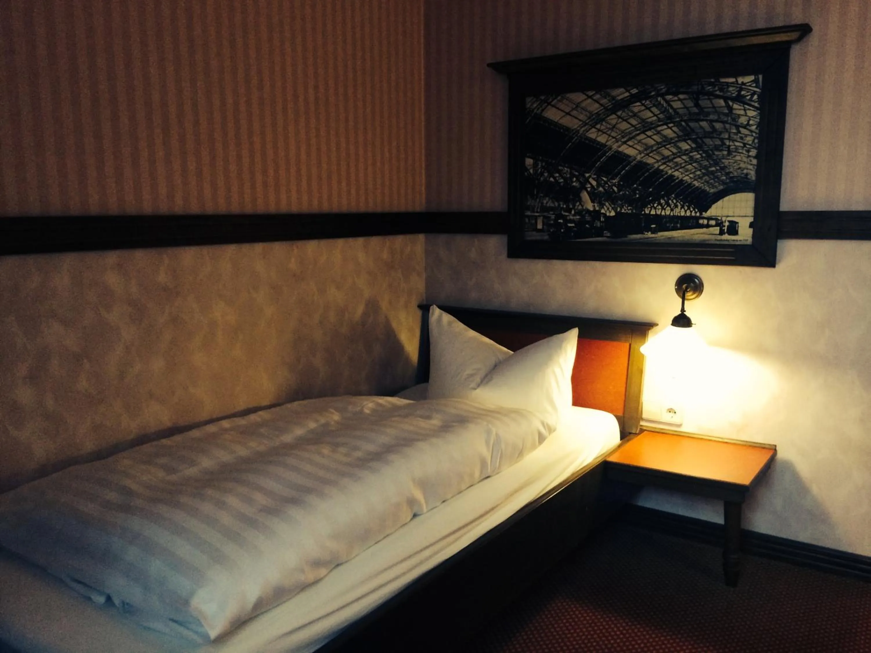 Decorative detail, Bed in Hotel BB Bahnhof Bertsdorf