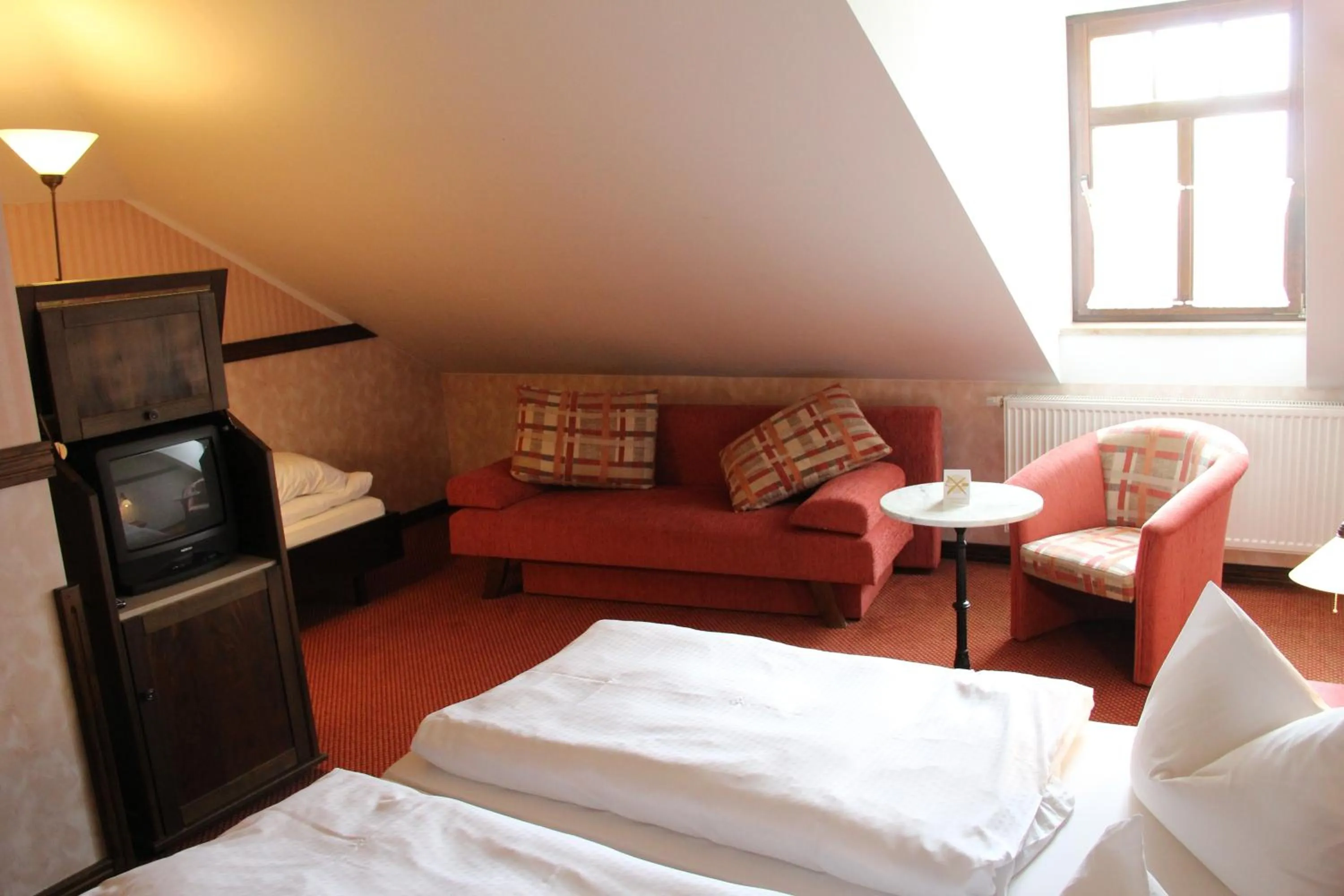 Decorative detail, Bed in Hotel BB Bahnhof Bertsdorf