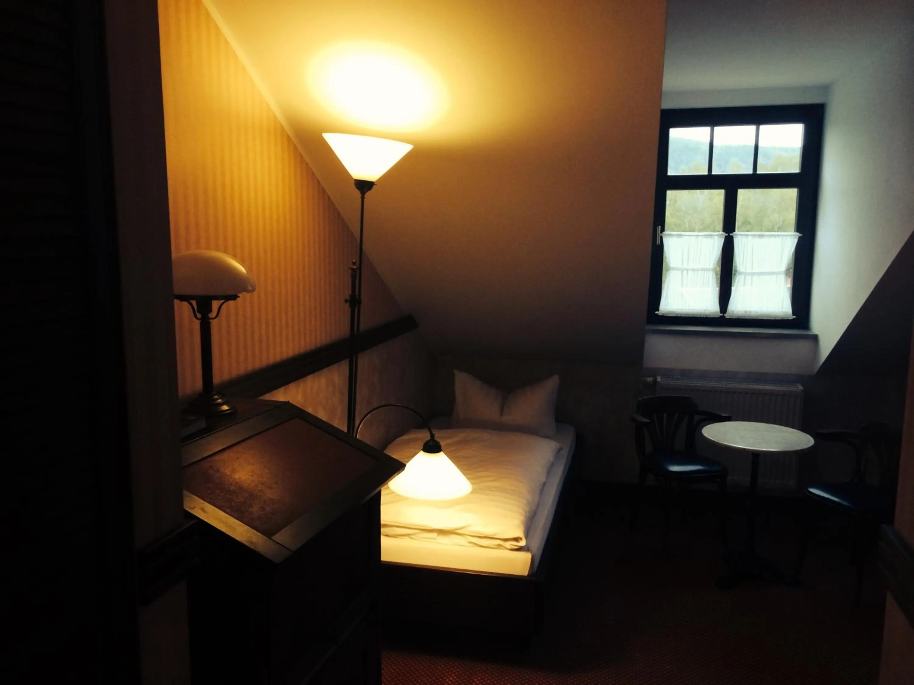 Decorative detail, Bed in Hotel BB Bahnhof Bertsdorf