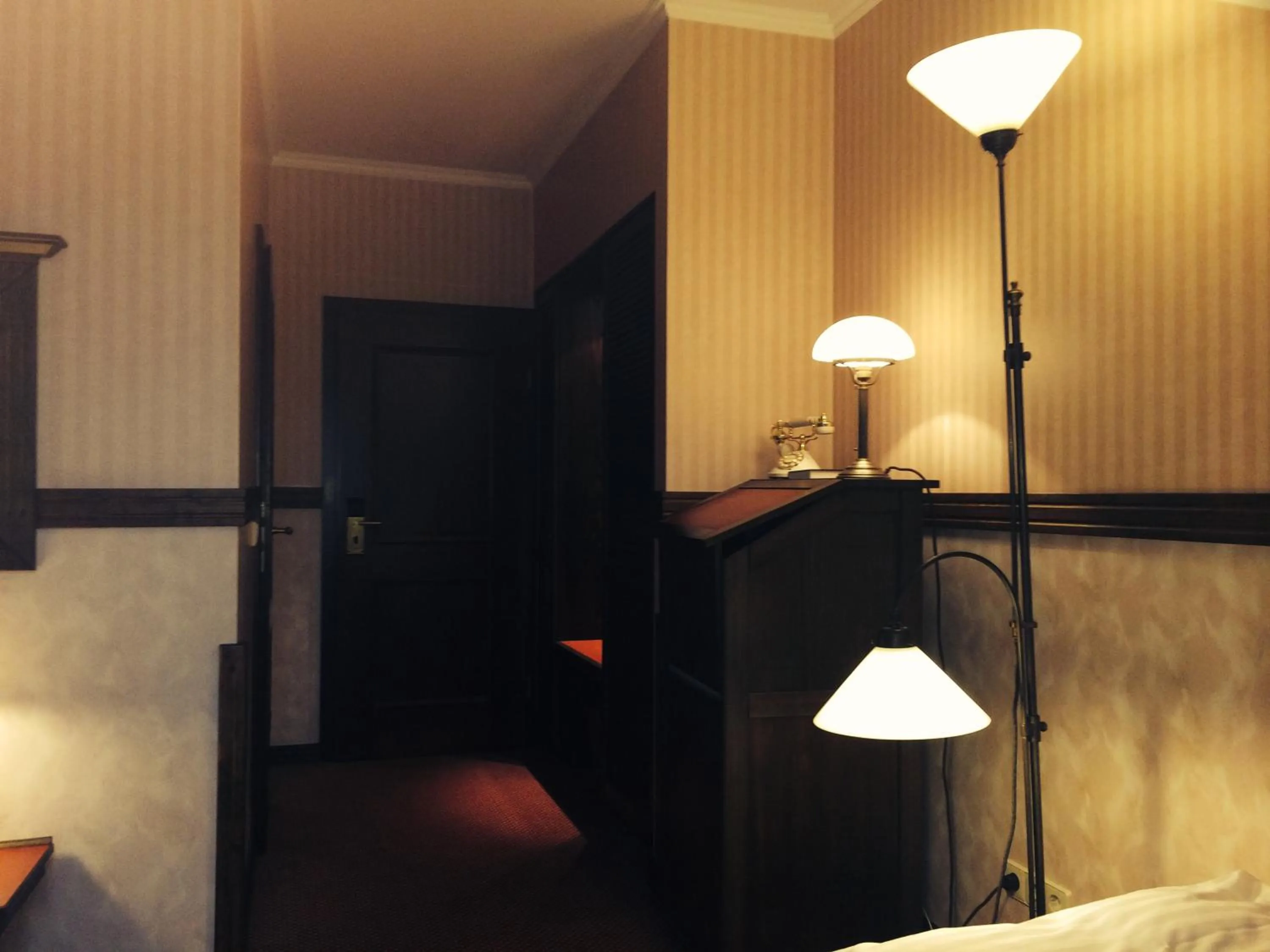 Decorative detail, Bed in Hotel BB Bahnhof Bertsdorf