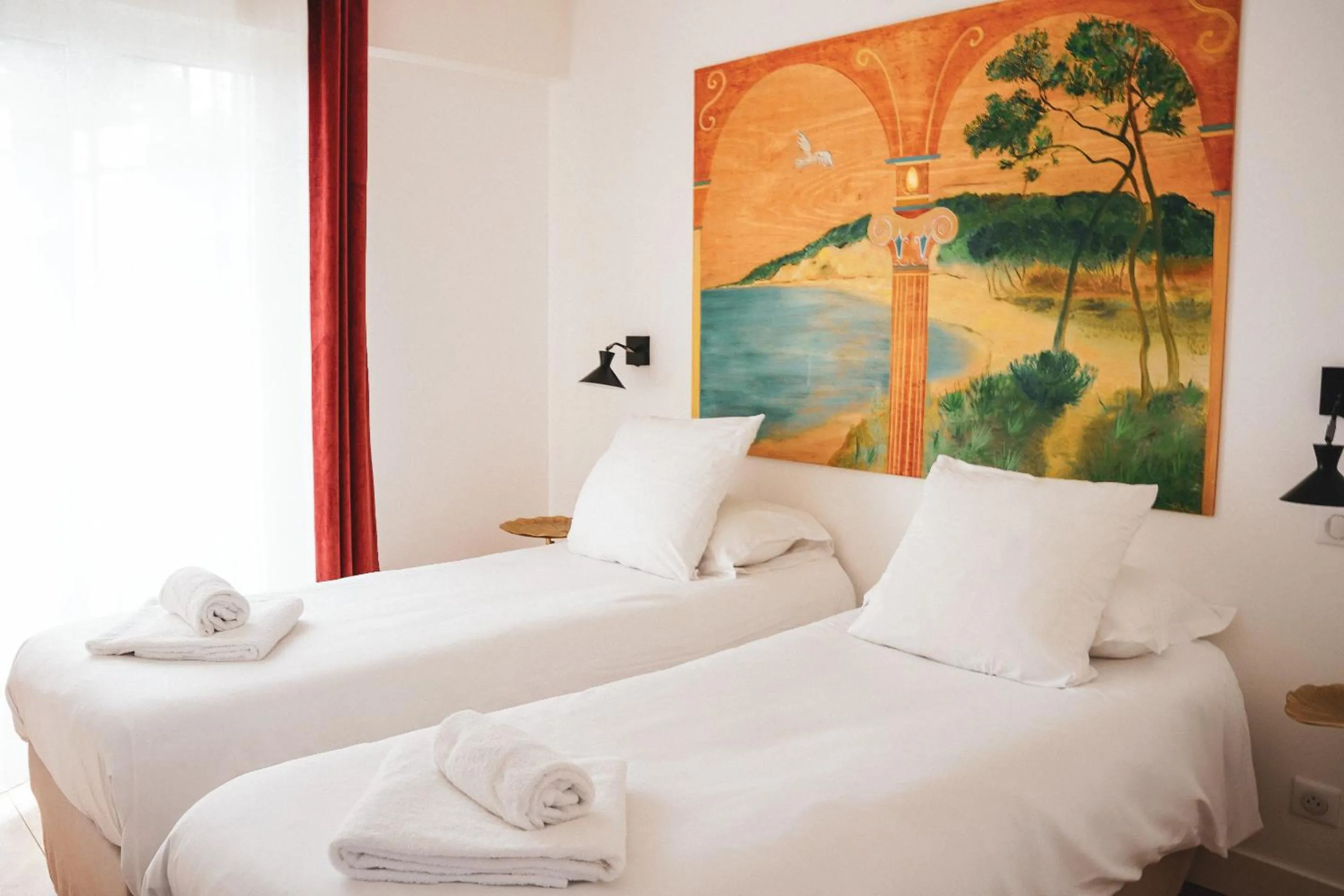 Bedroom, Bed in Villa Aitama