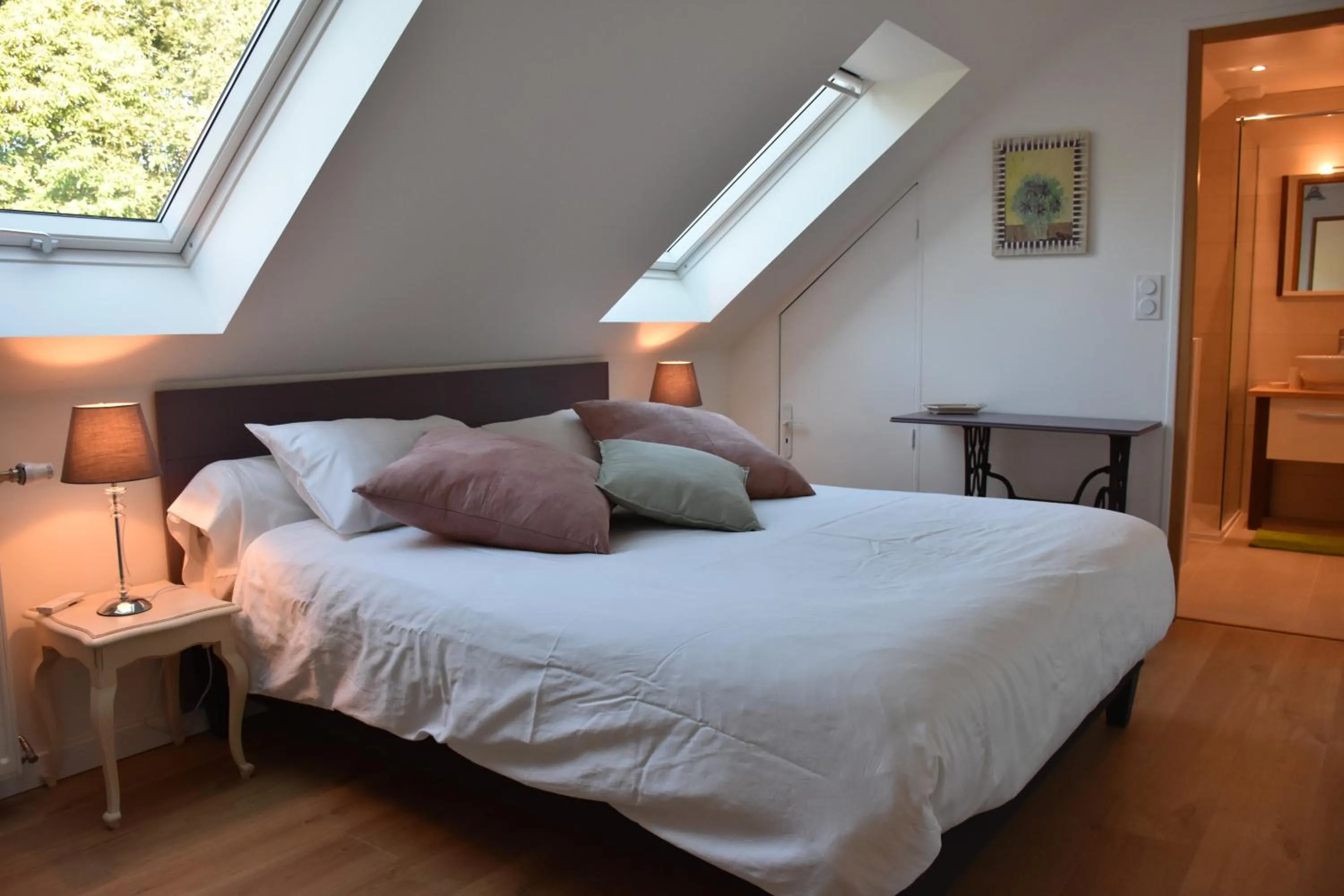 Bedroom, Bed in Domaine des Fougères