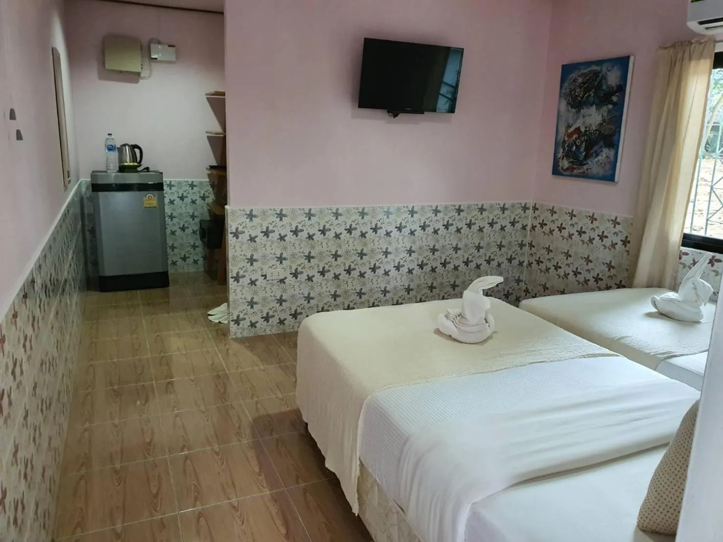 Bed in Blue Bay Bungalow