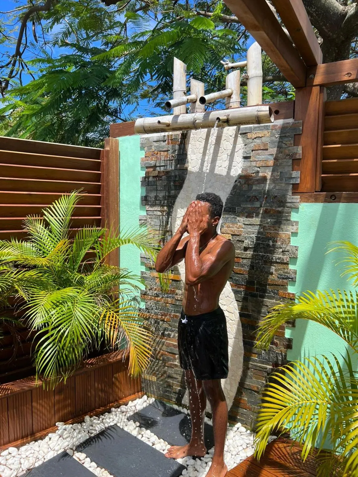 Shower in Kawan Bay Suites