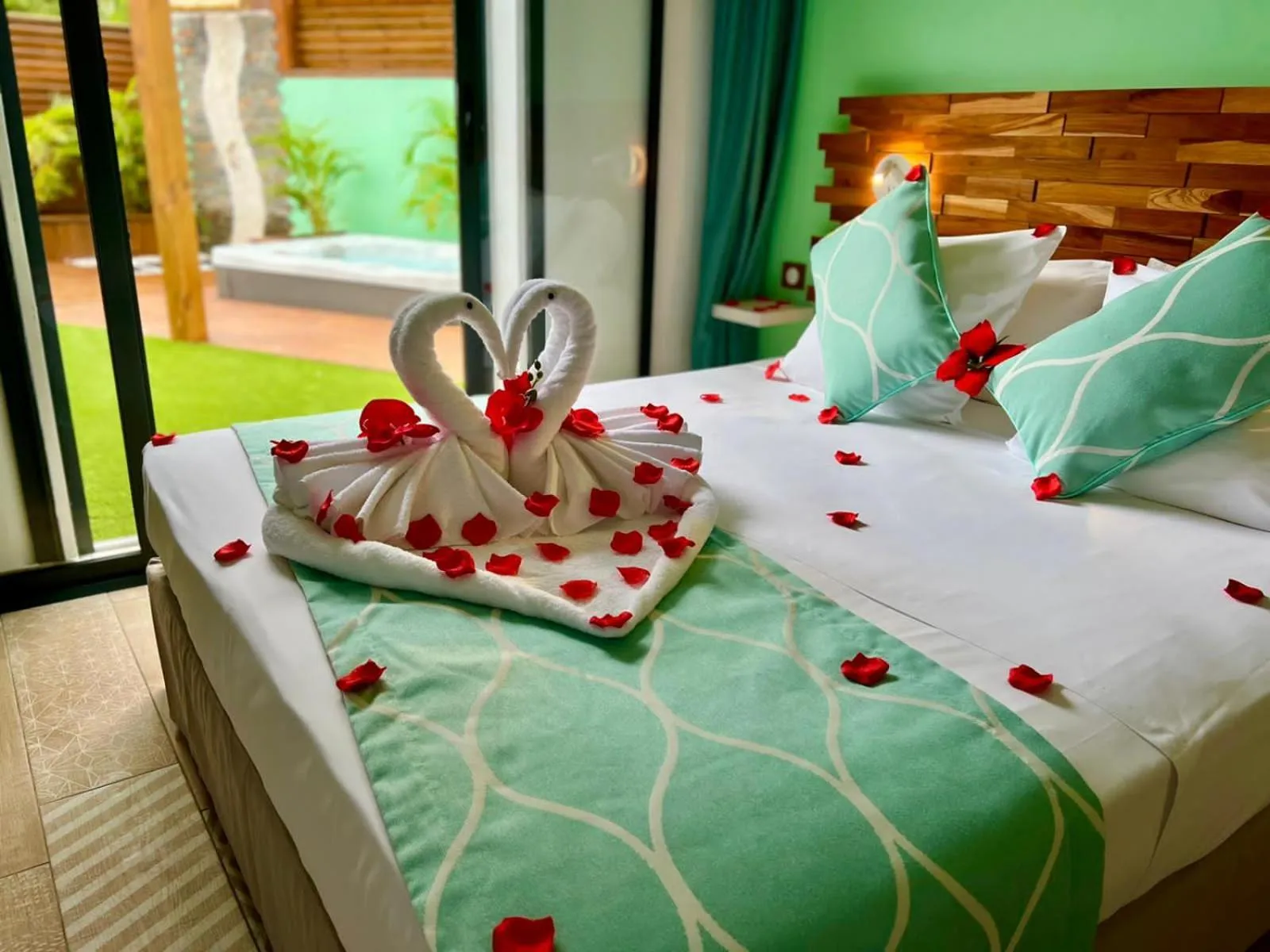 Bed in Kawan Bay Suites