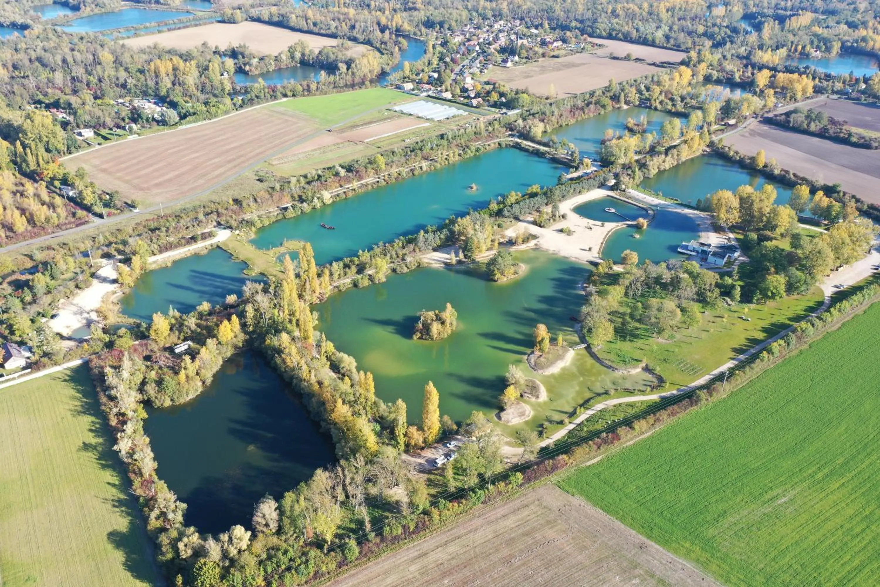 Bird's eye view in Les Etangs de la Bassée