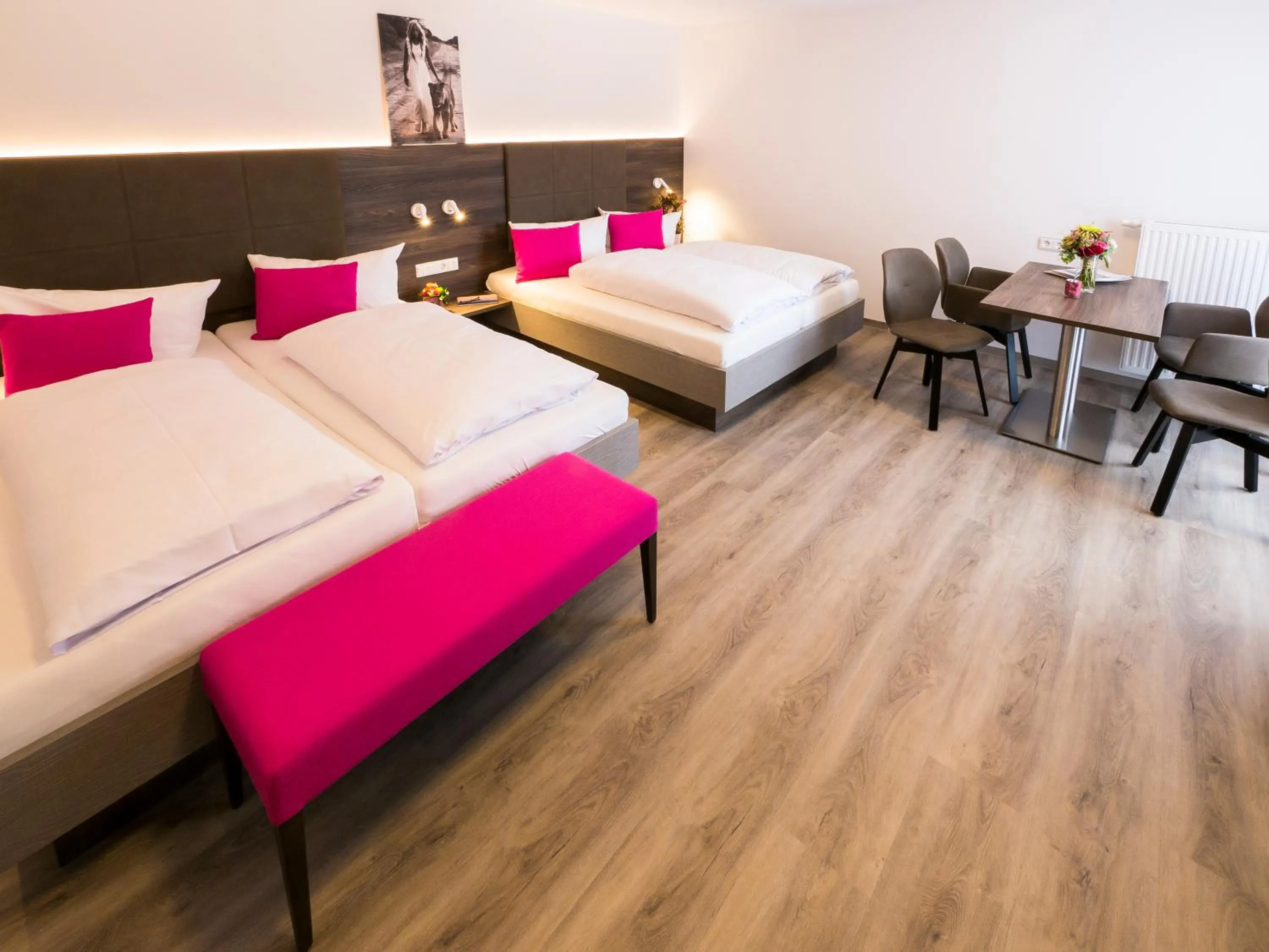 Photo of the whole room, Bed in Hotel Löwen Garni - B&B