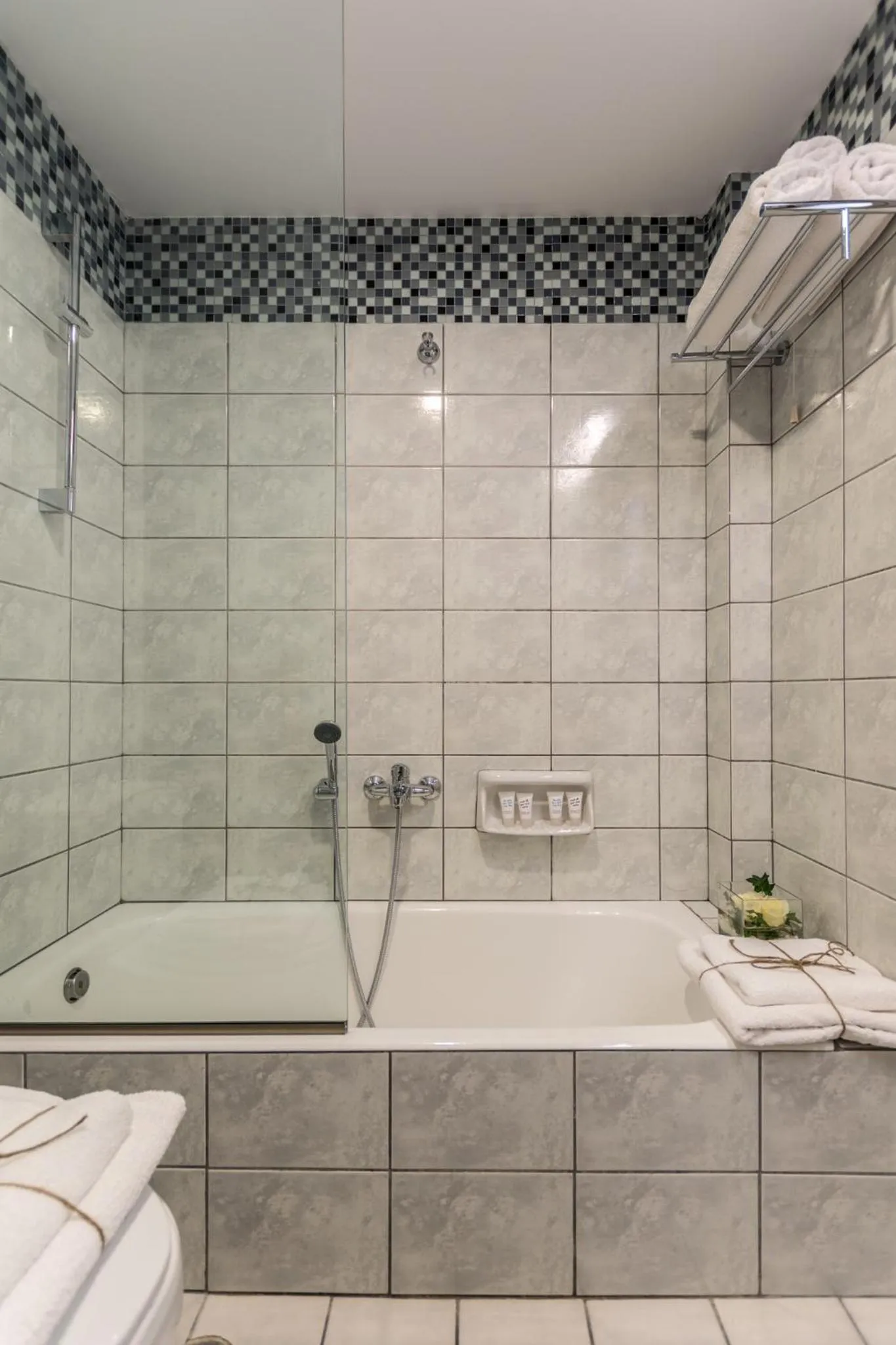 Bathroom in Dedalos Hotel