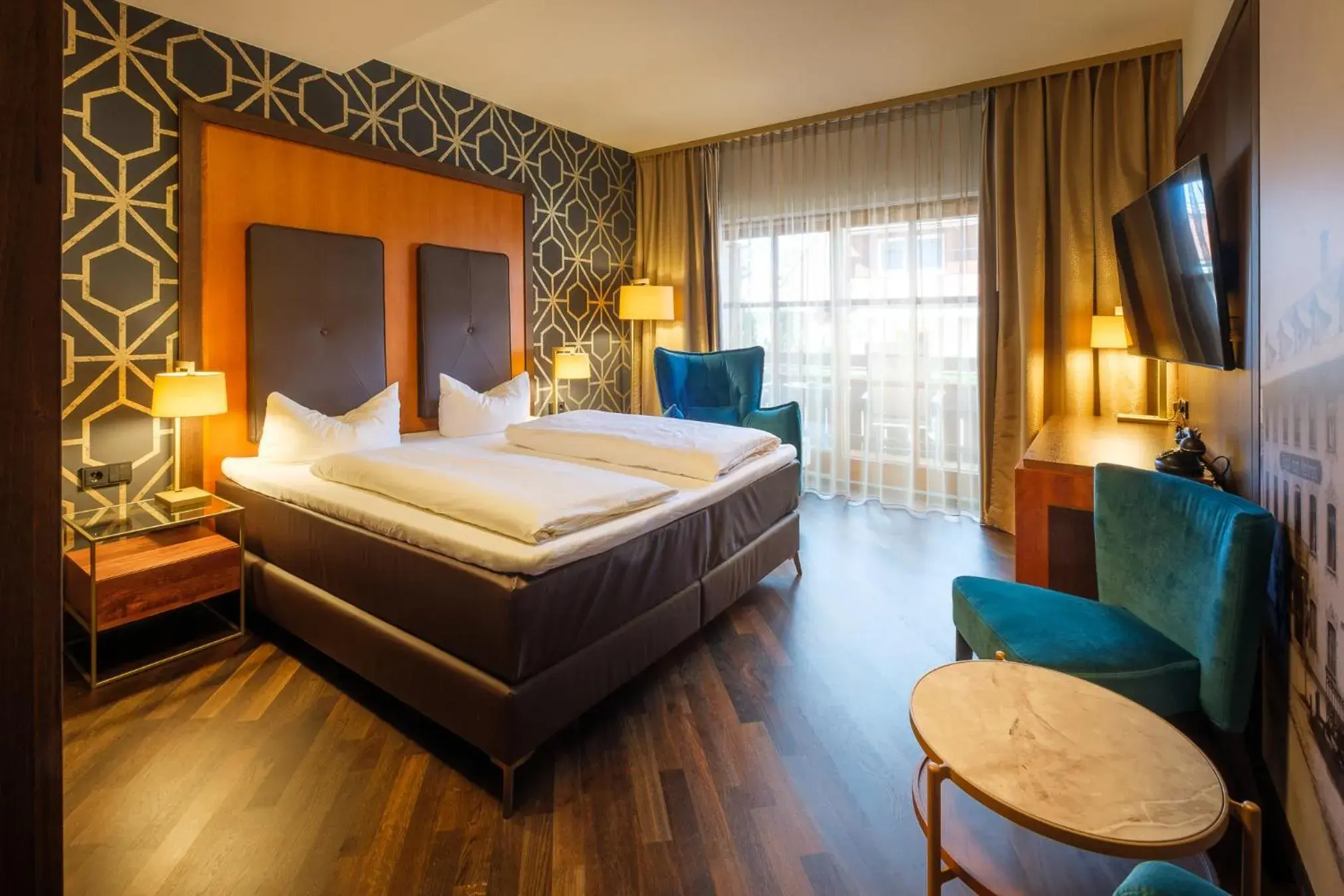 Grand Deluxe Double Room with Balcony in Hotel Mohren Grand Deluxe Double Room with Balcony in Hotel Mohren