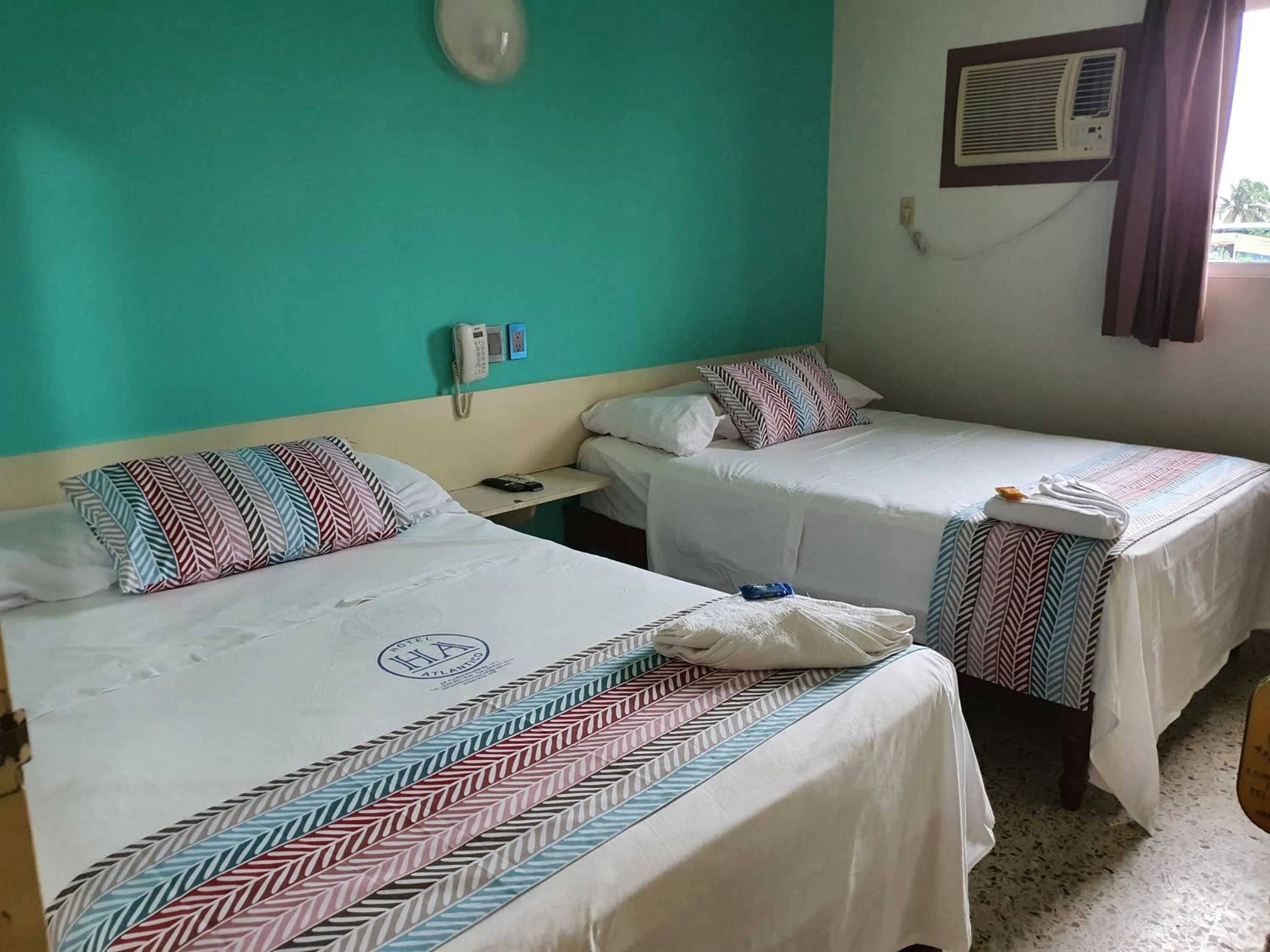 Photo of the whole room, Bed in Hotel Atlantico a 150 mts de Playa Martí