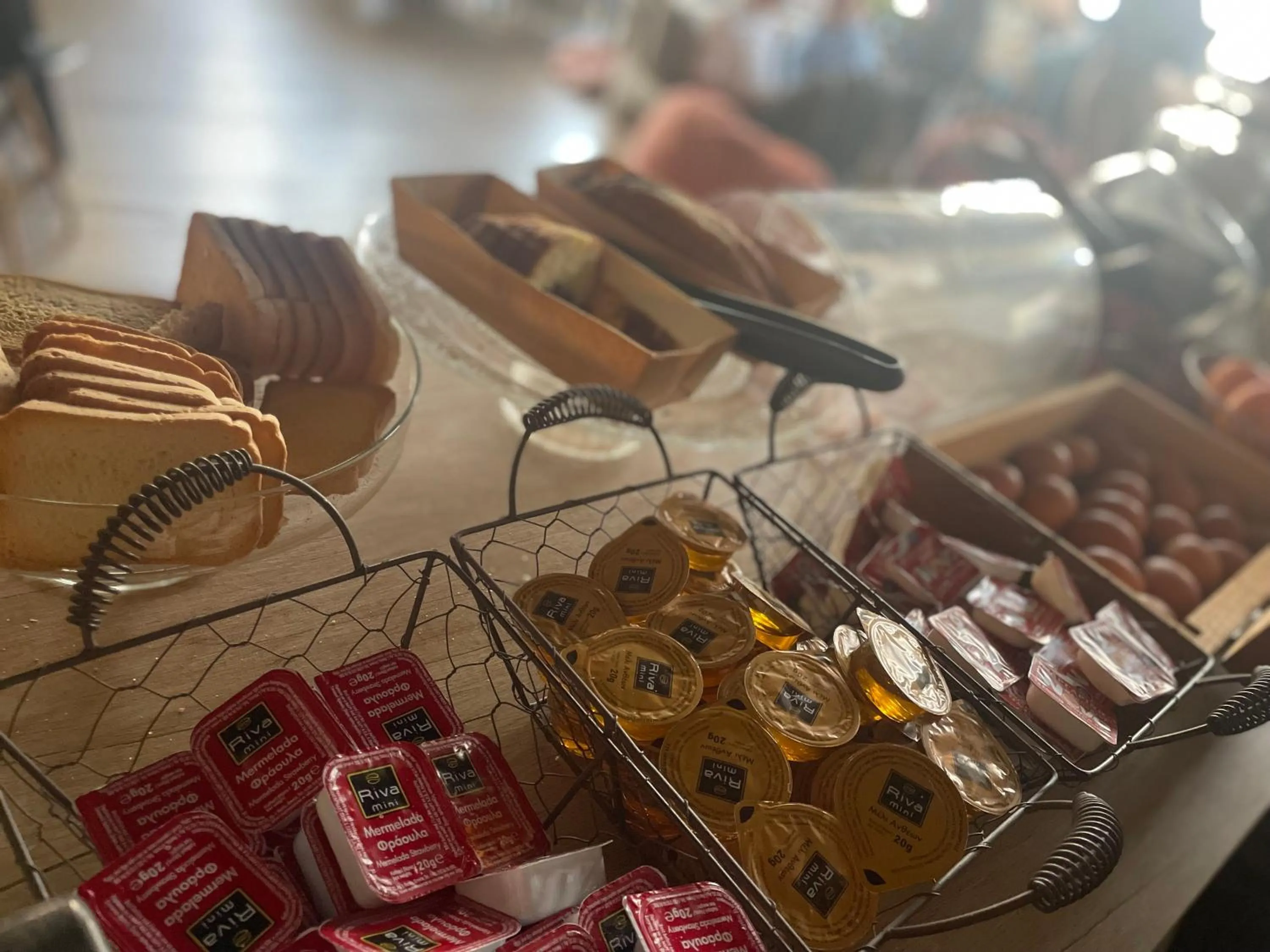 Buffet breakfast in Iconic Athens Hostel